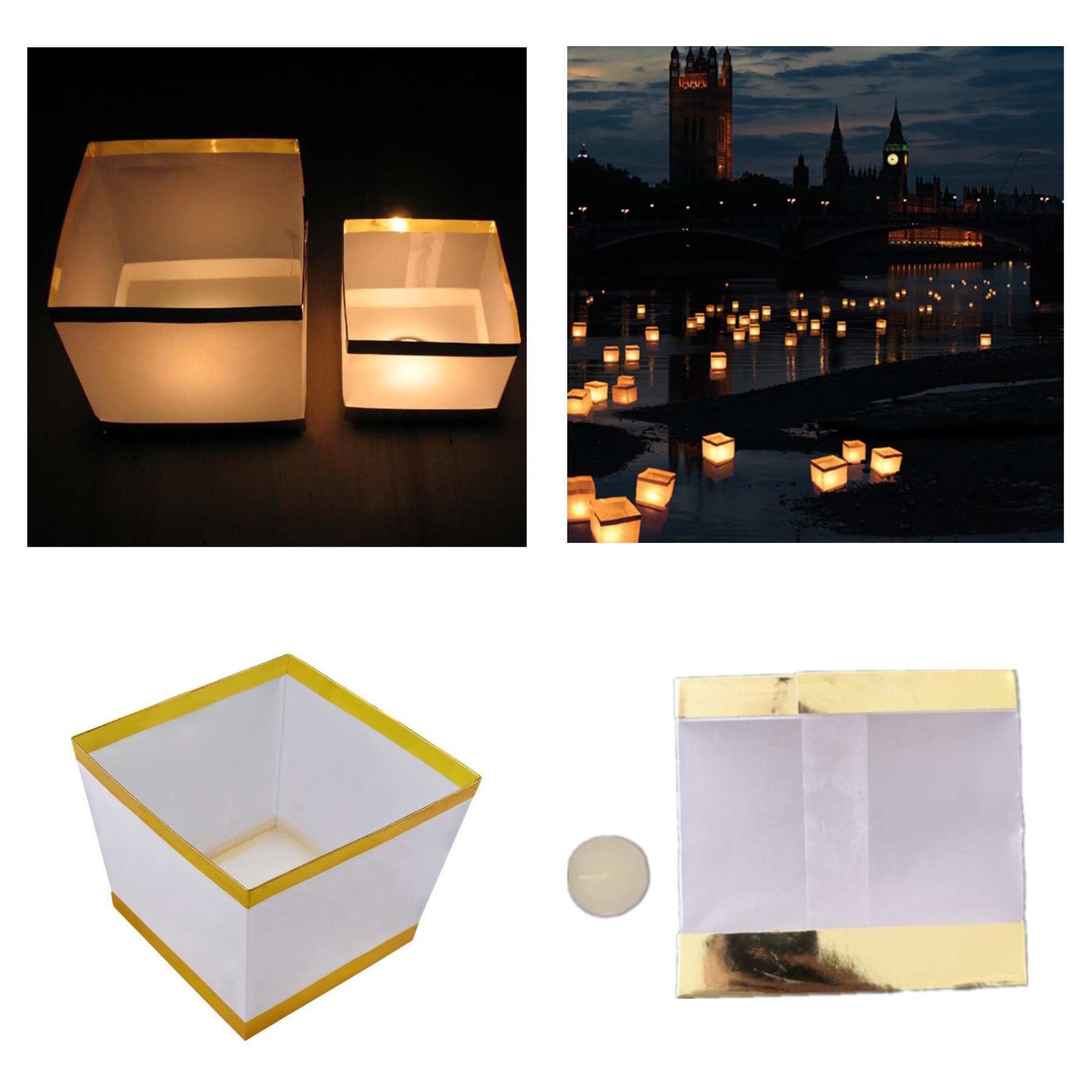 Square Floating Praying Chinese Lantern 1