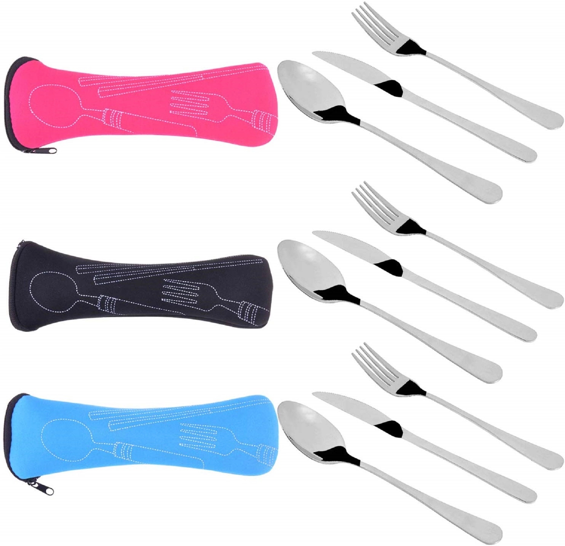 Cutlery Set with Neoprene Case 4