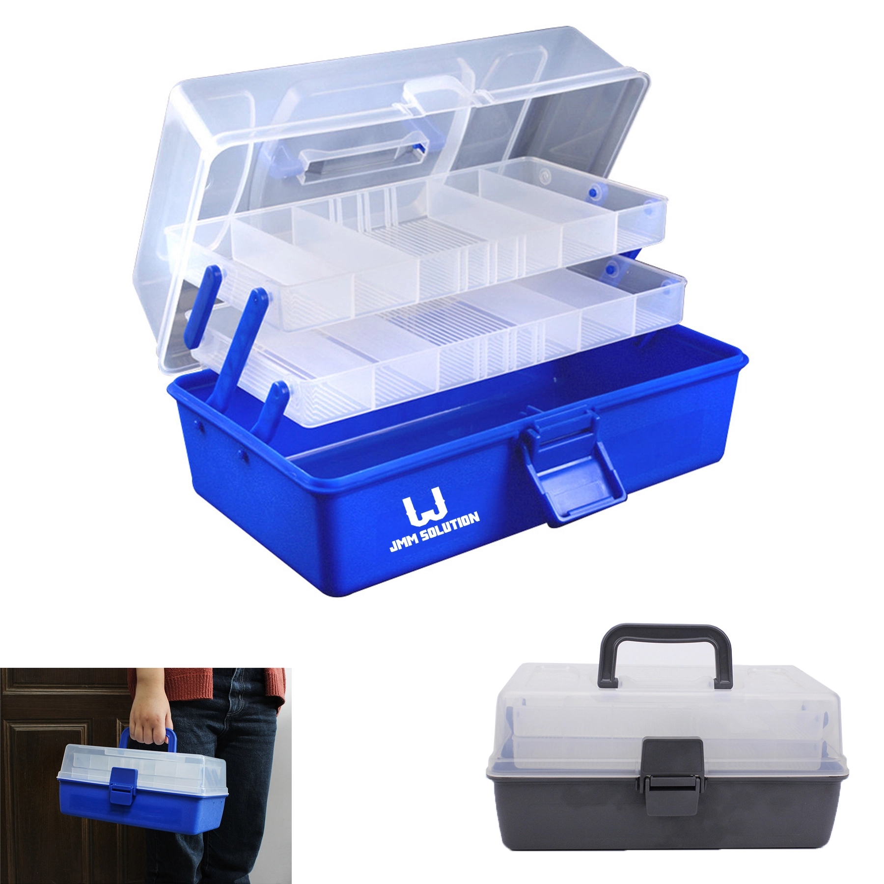 2-Tray Fishing Tackle Box Organizer 2