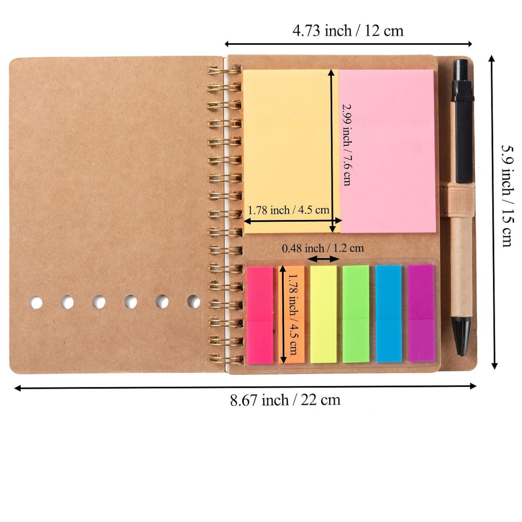 Sticky Notes Spiral Notebook 2
