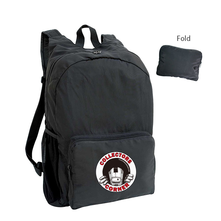 230D Nylon Foldable Lightweight Backpack w/Zippered Front Pocket 5