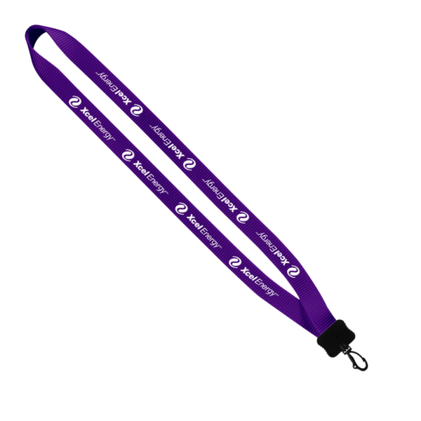 3/4" Smooth Nylon Lanyard with Plastic Clamshell & Swivel Snap Hook 3