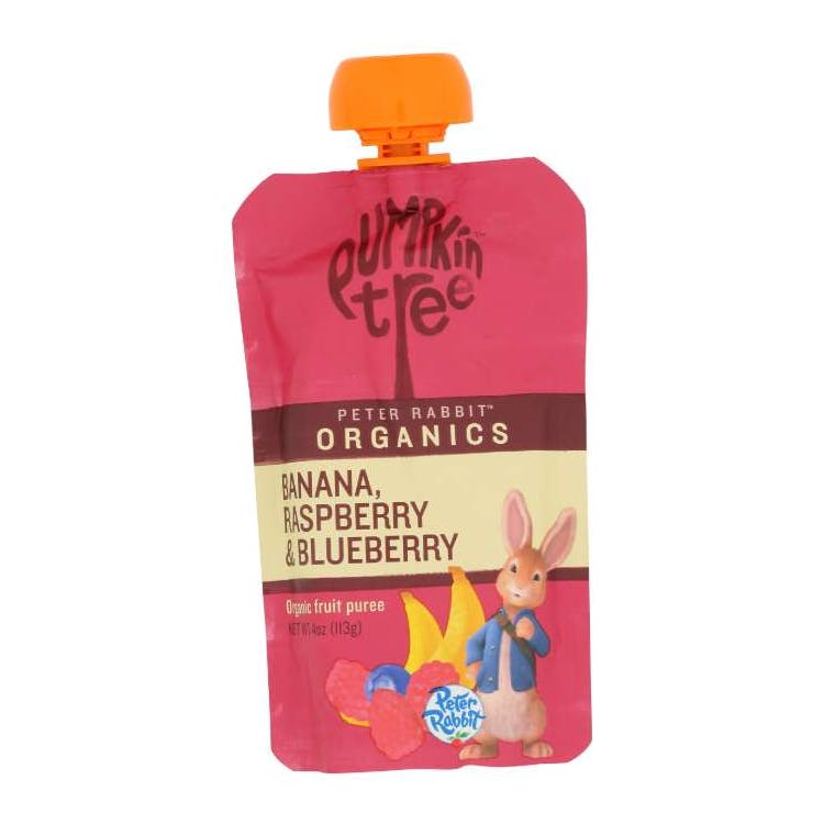 Peter Rabbit Baby Food 10pk - Raspberry Banana Blueberry 1