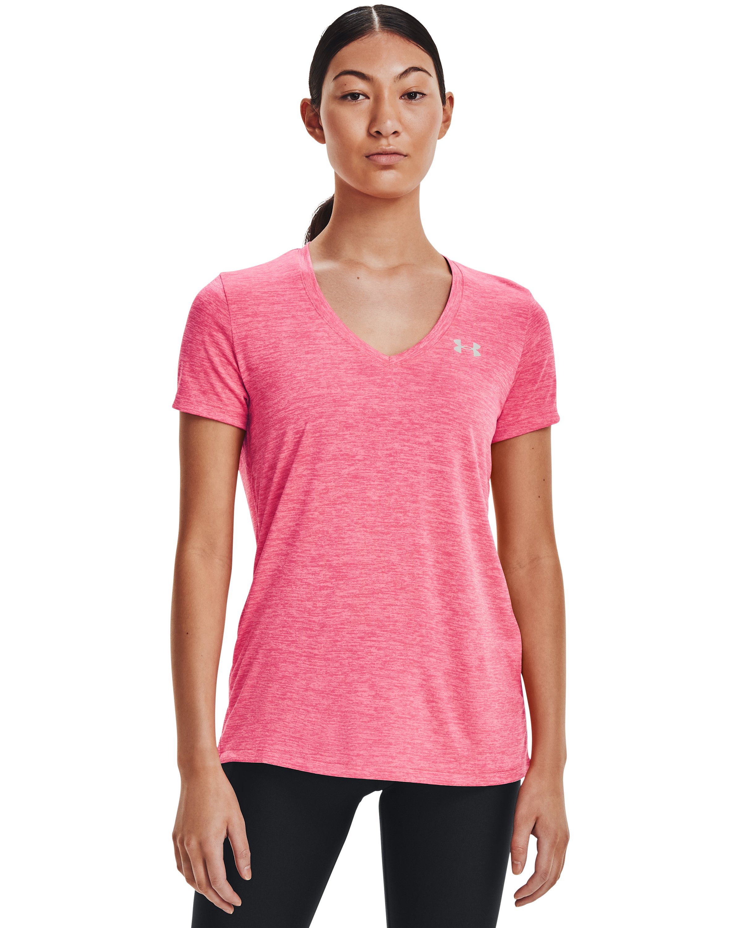 UA Tech Twist Women's V-Neck Short Sleeve 3