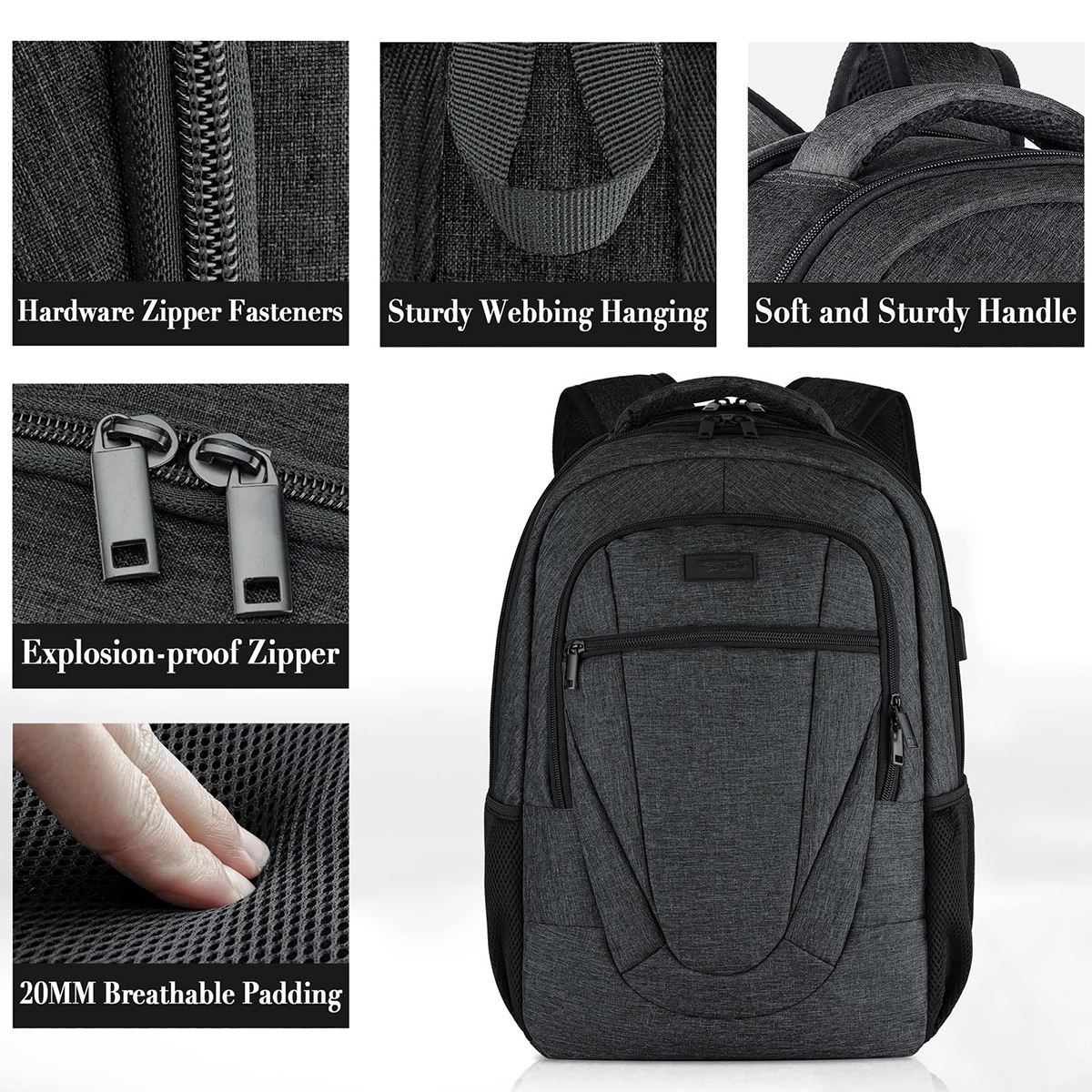 Travel Laptop Backpack With Usb Charging Port 3