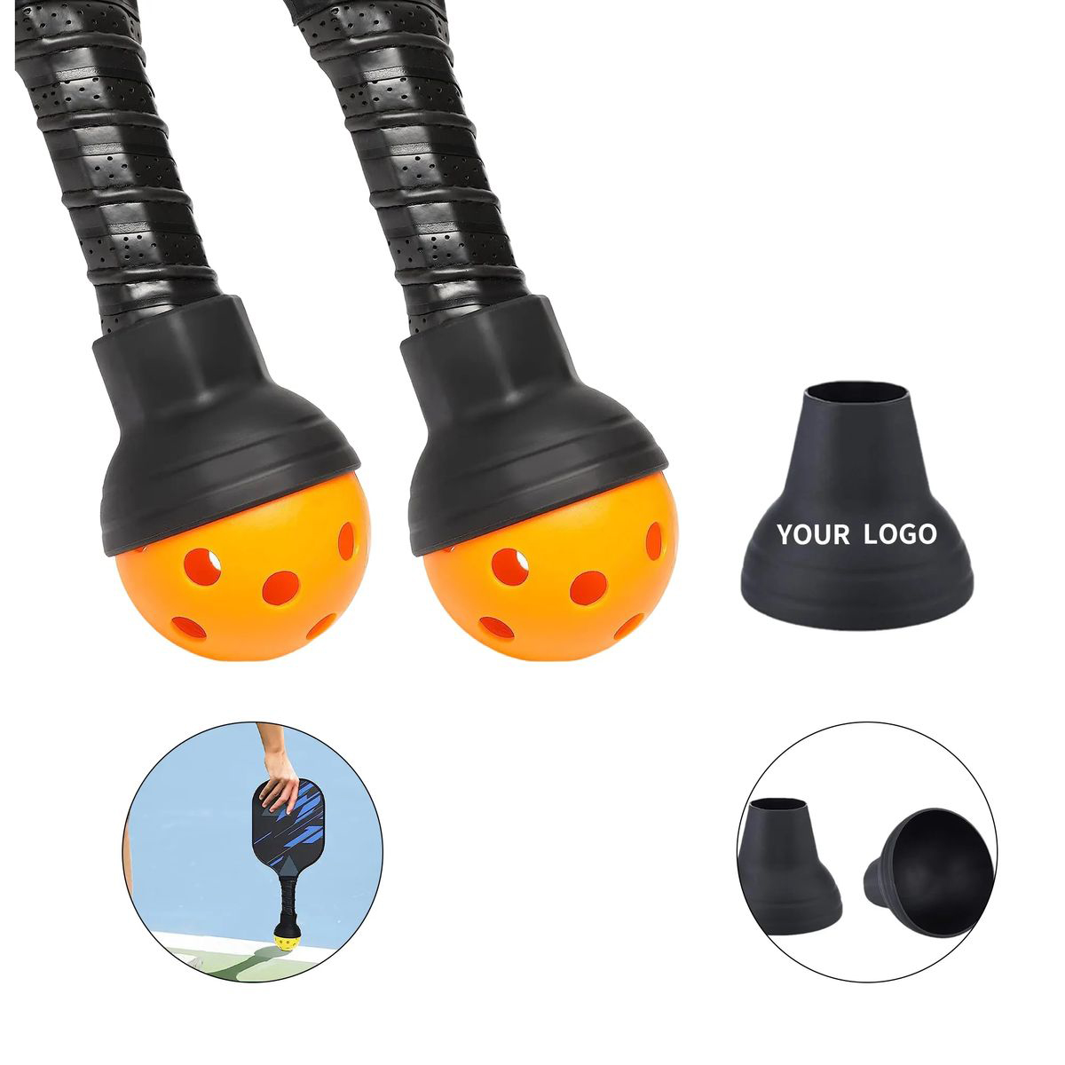 Pickleball Paddle Ball Retriever Silicone Attachment 1