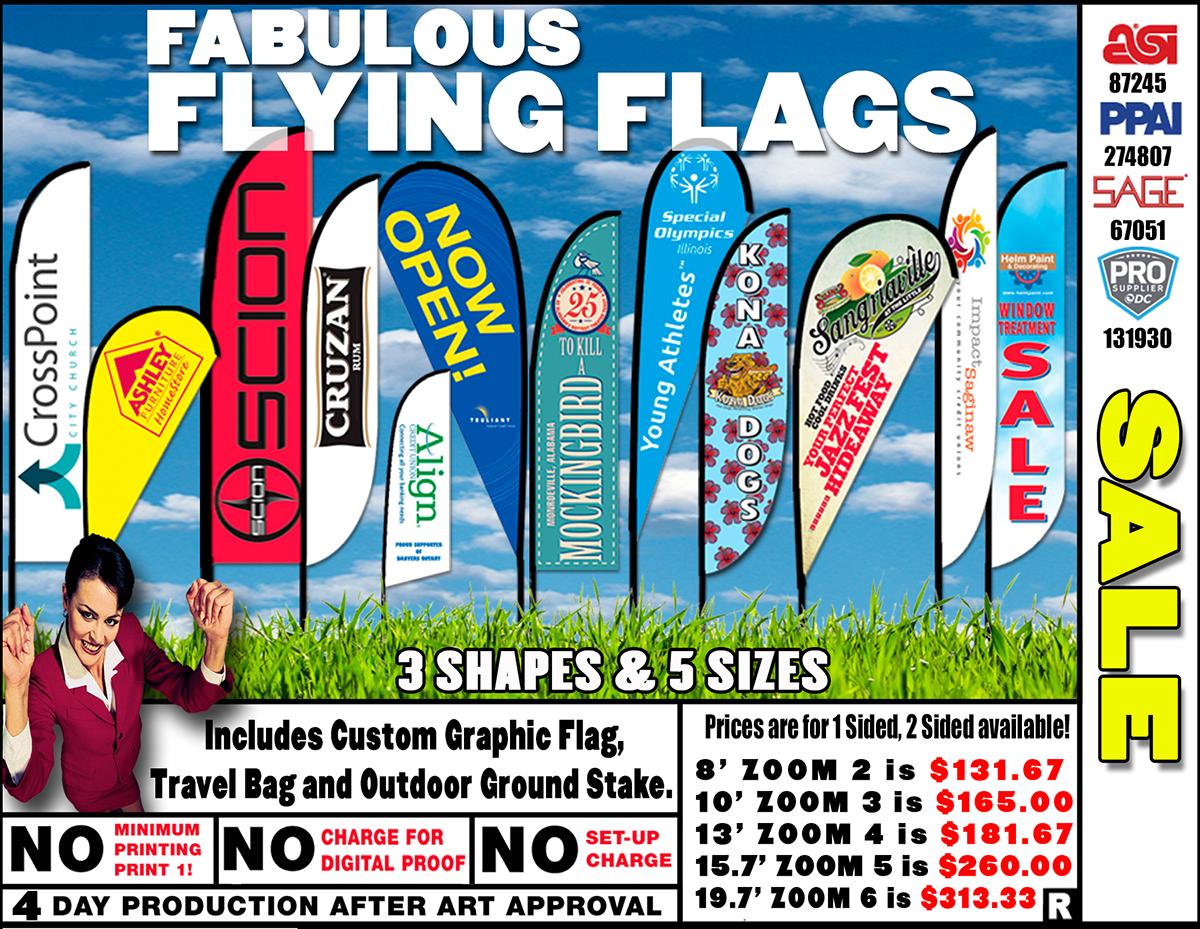 Rush 48 Hour Zoom 2 Straight Flag w/ Stand - 8ft Single Sided Graphic 4