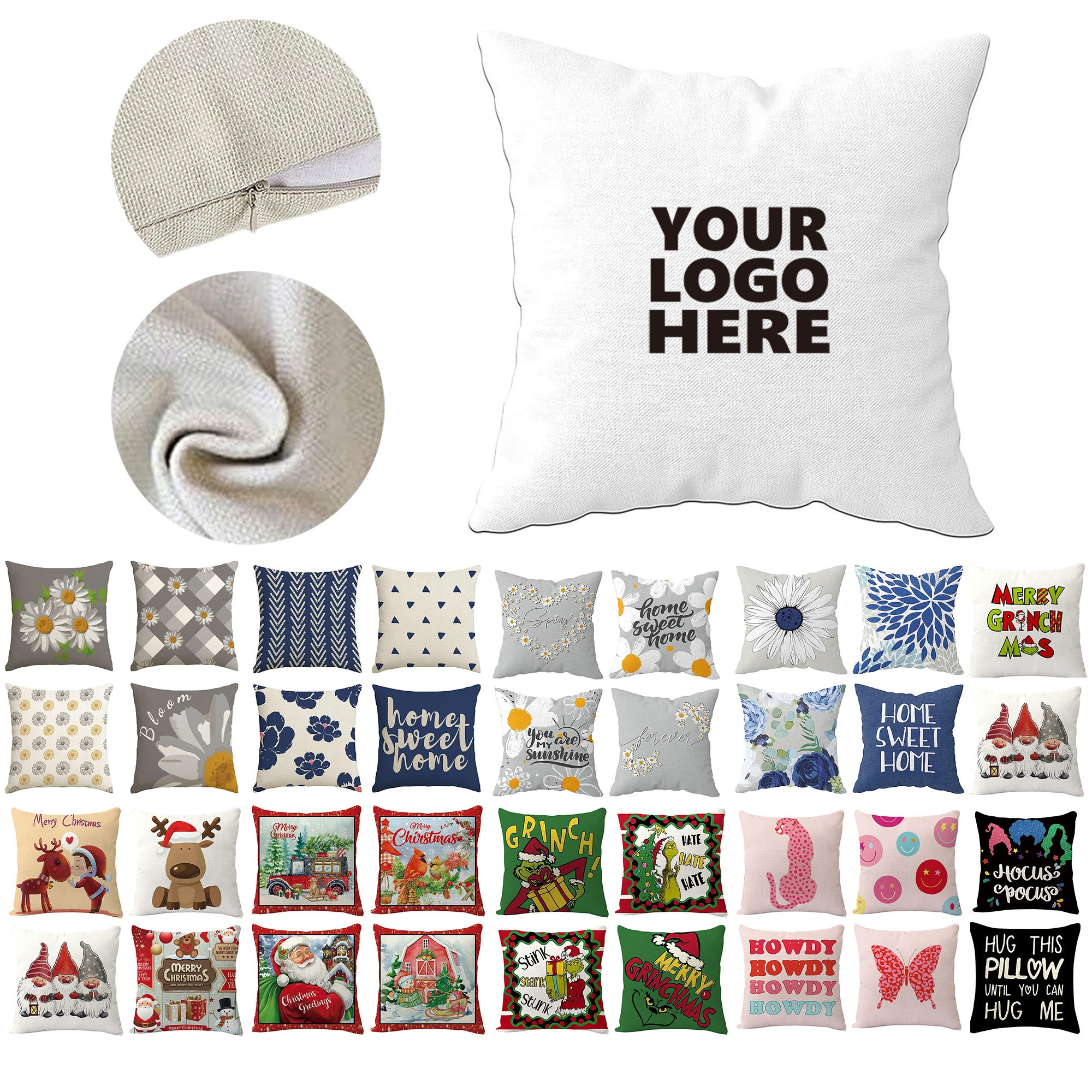 Soft Corduroy Square Throw Pillow Covers 2