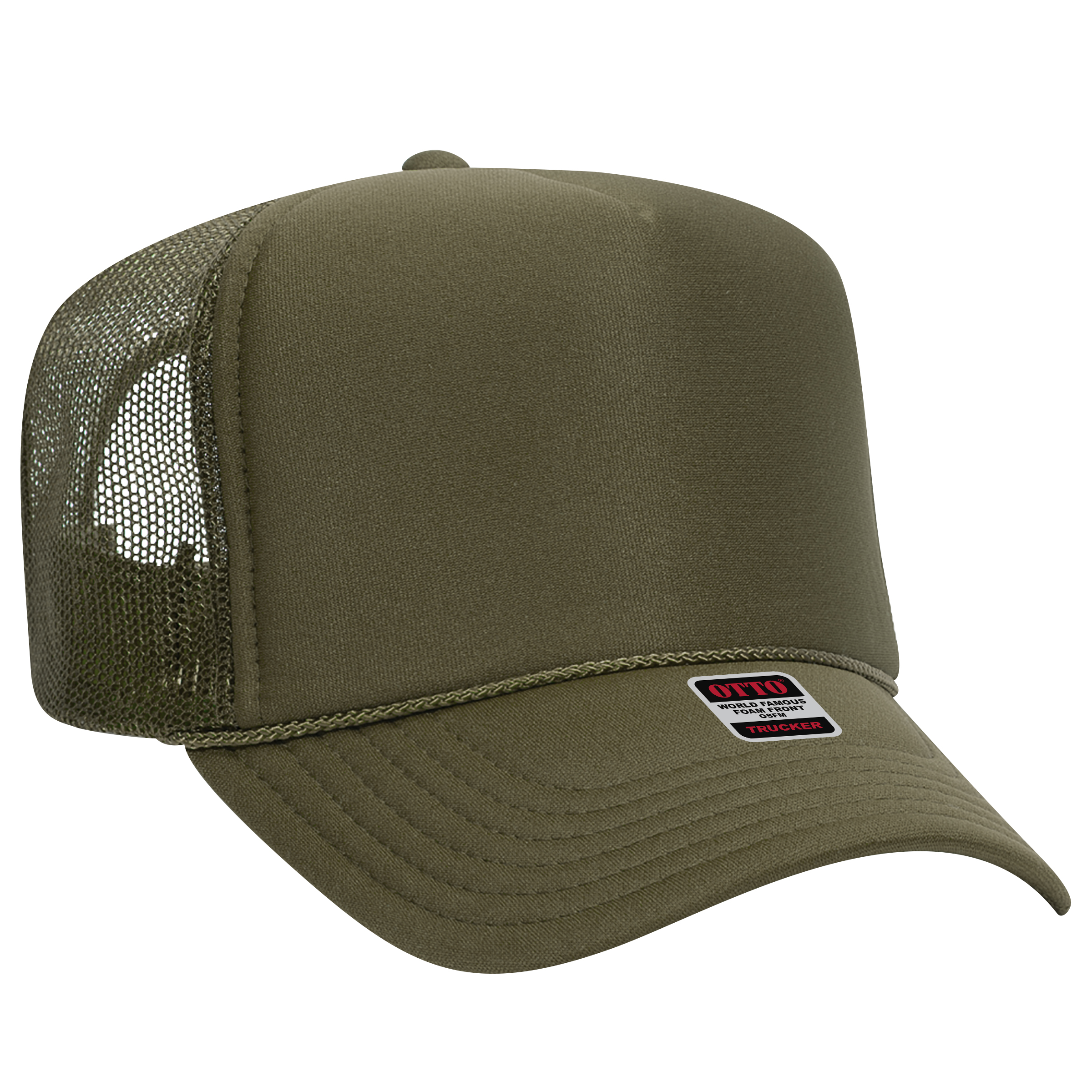 OTTO CAP® 5 Panel High Crown Mesh Back Trucker Hat 19