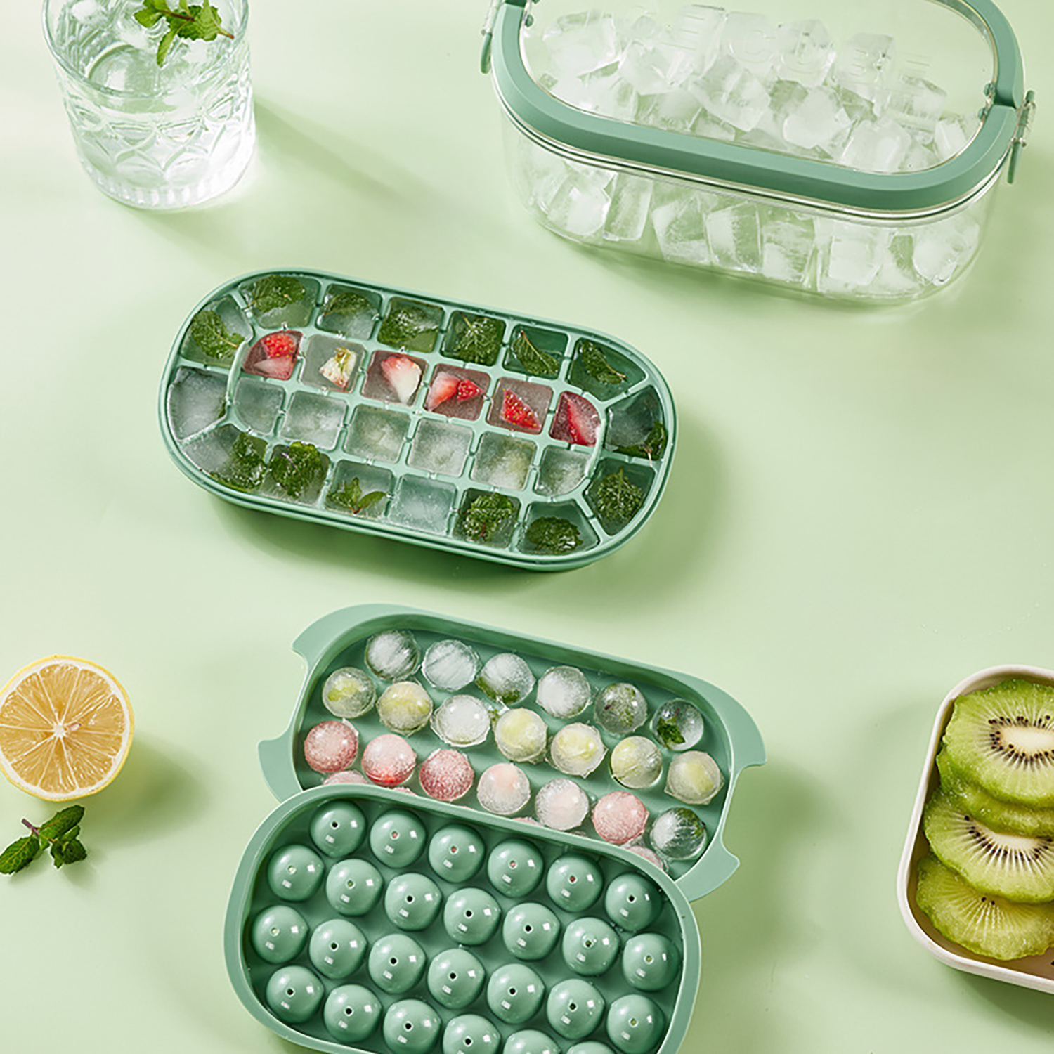 Silicon Press Type Double-Layer Ice Mold Box 4