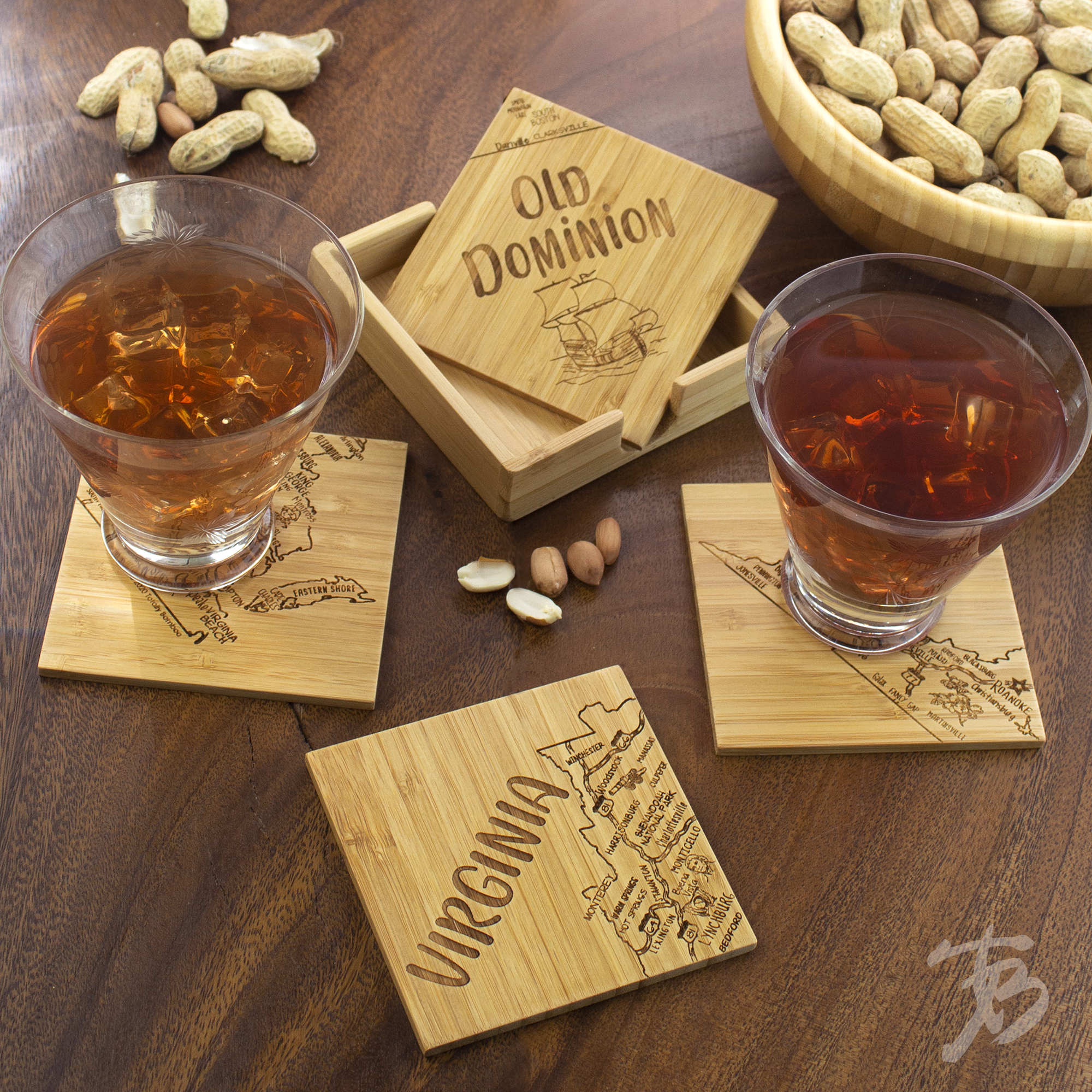 Virginia Puzzle Coaster Set 7