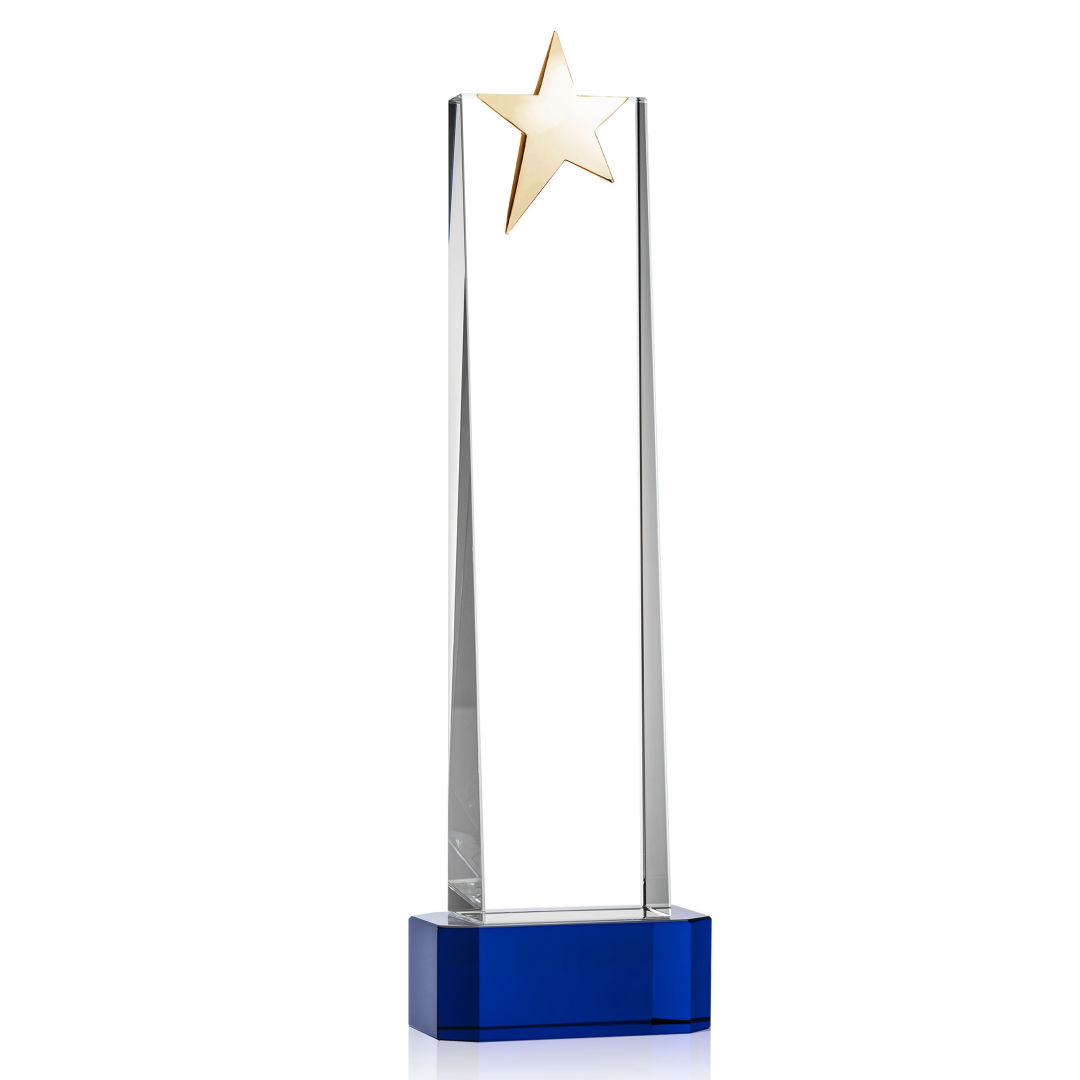 Fanshaw Gold Star Award on Base - Blue 2