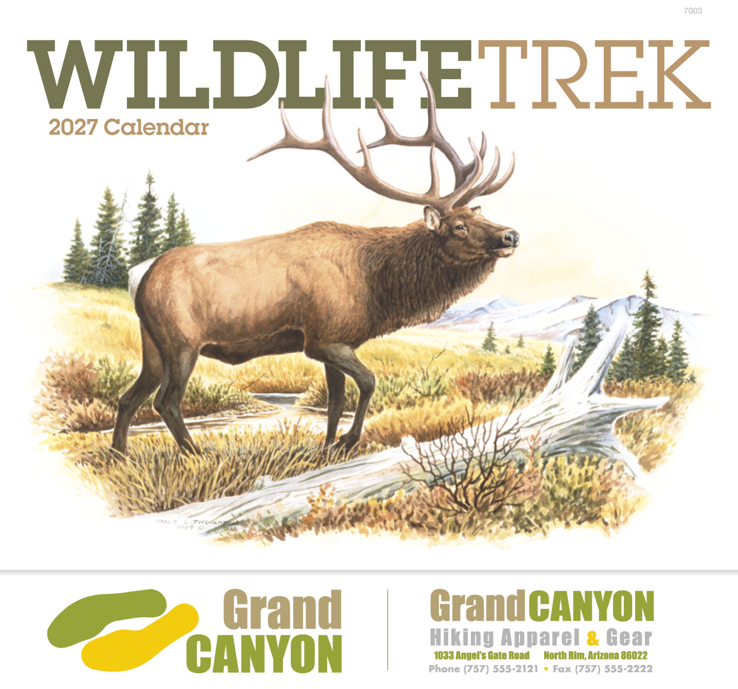 Good Value™ Wildlife Trek - Stapled Calendar 54