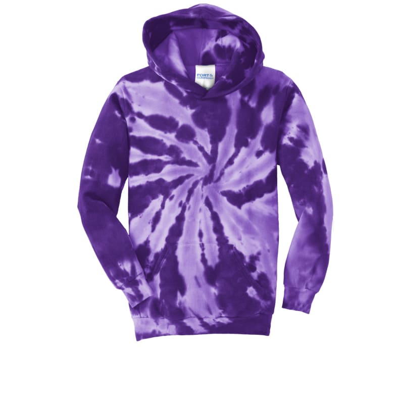 Port & Company Youth Tie-Dye Pullover Hooded Sweatshirt. 18