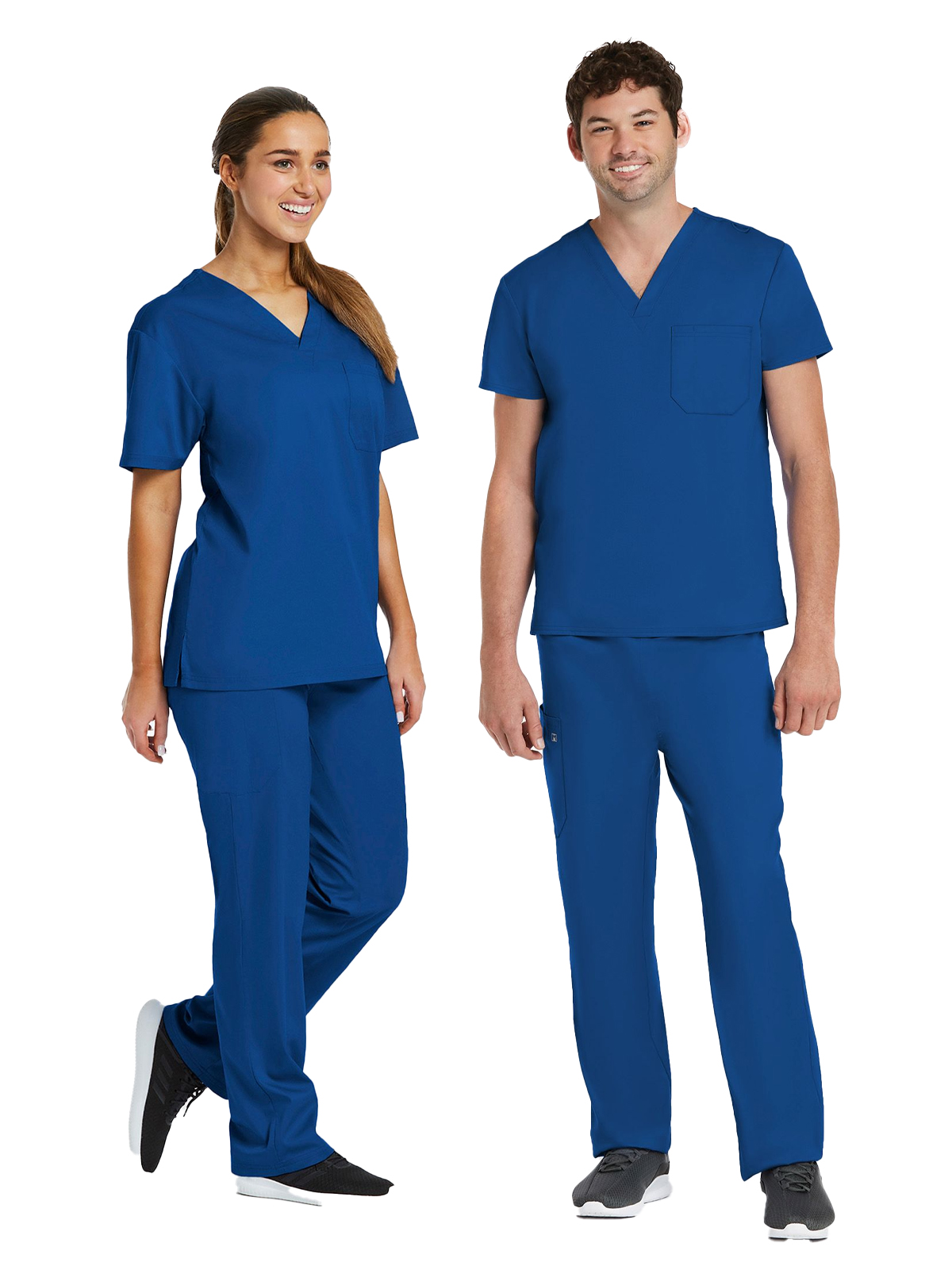 Maevn - Matrix - Unisex One-Pocket V-Neck and Two-Pocket Drawstring Cargo Scrub Set 8