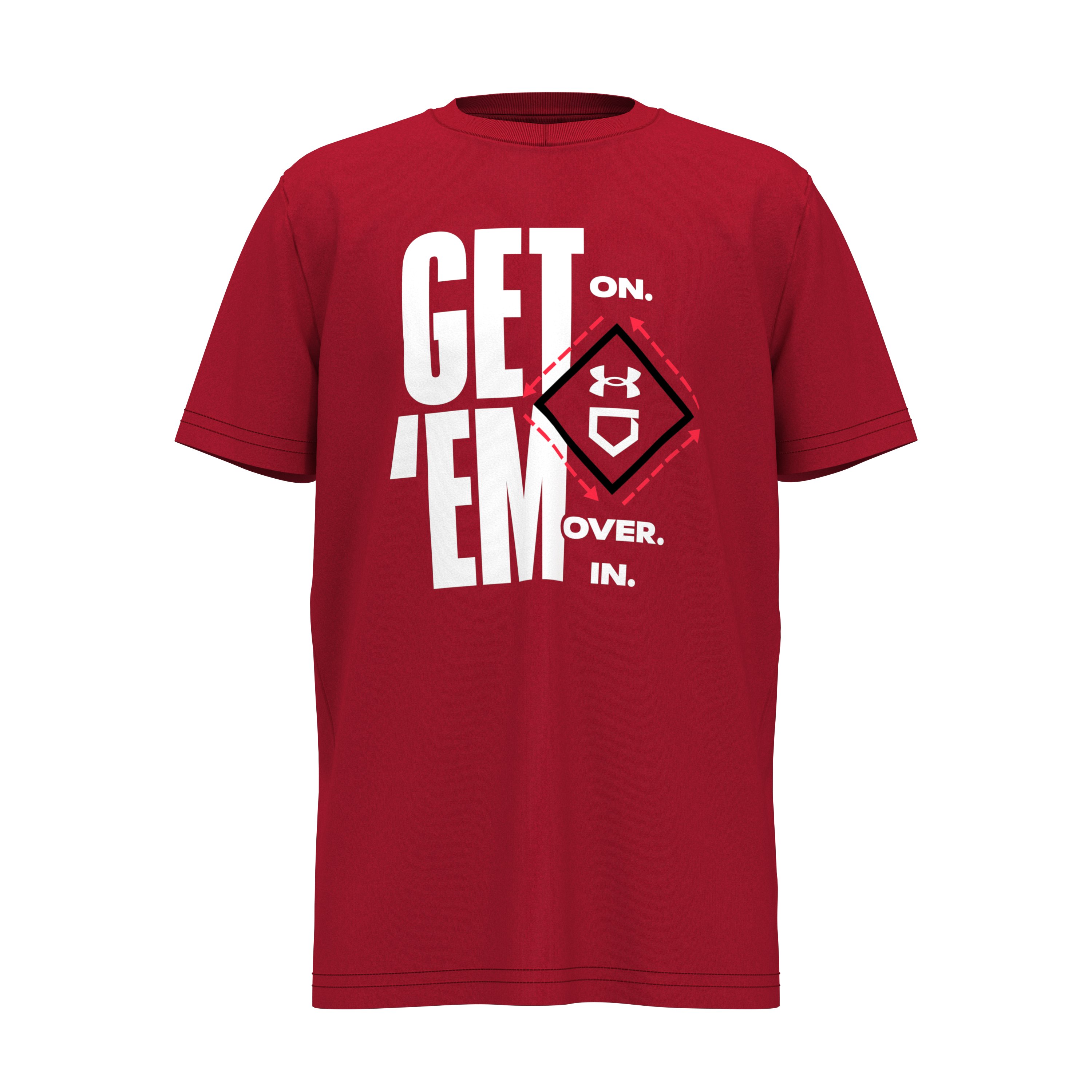 UA Baseball Get' Em Boys' Short Sleeve 2