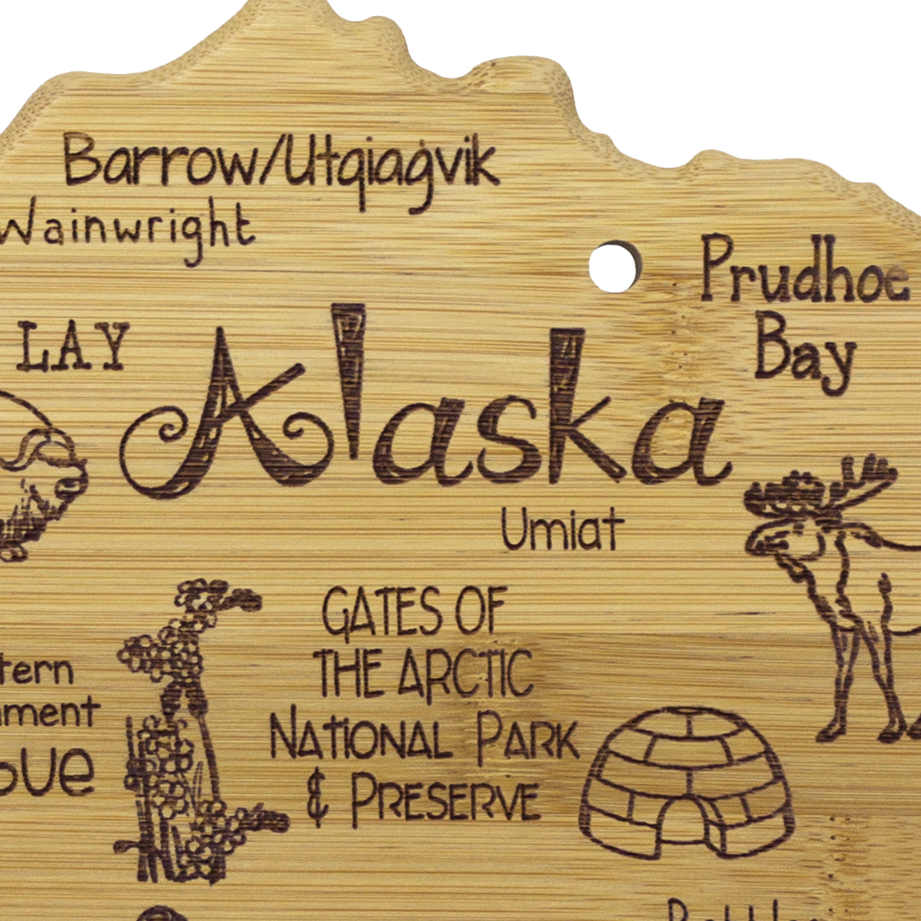 Destination Alaska Cutting & Serving Board 6
