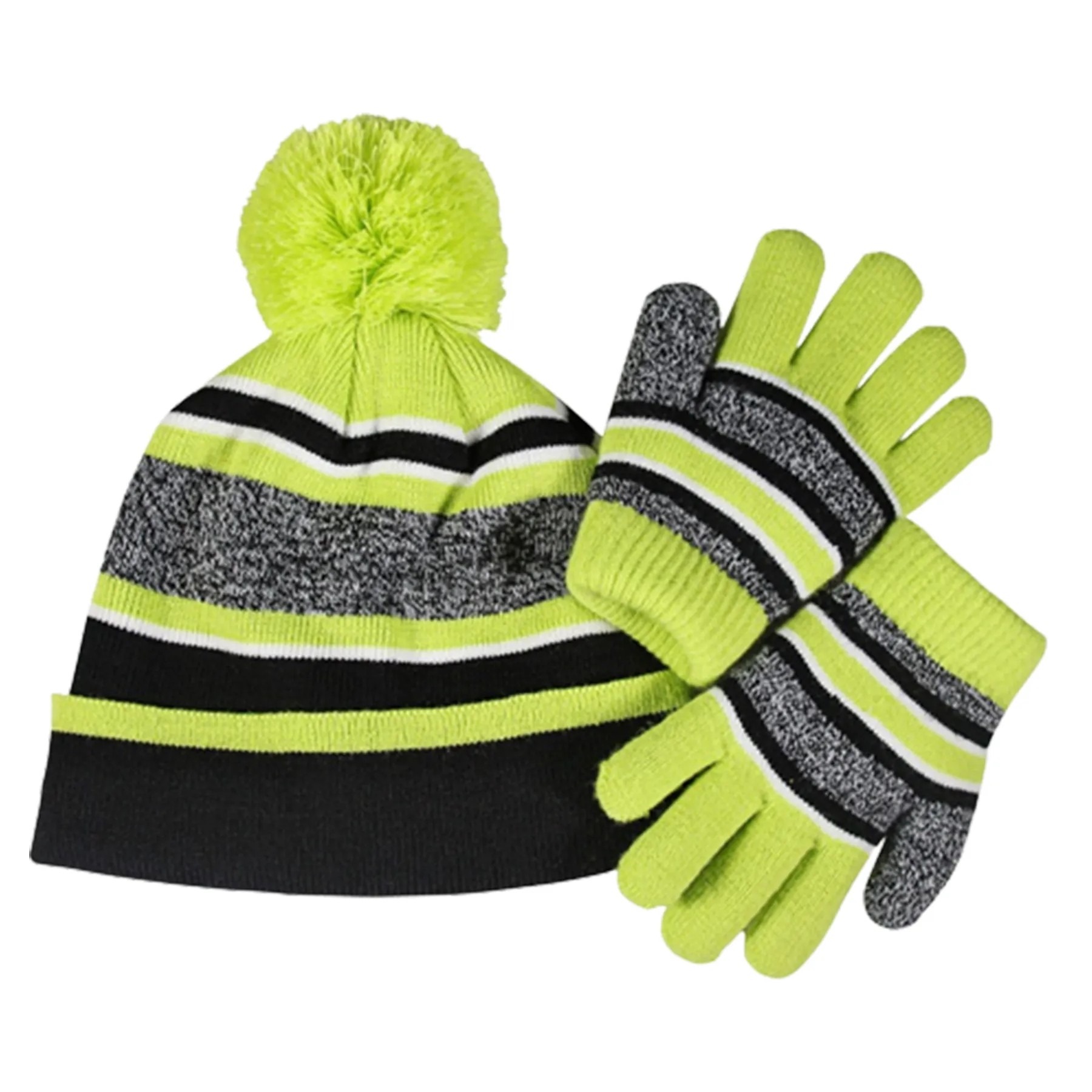 Knit Hat And Gloves Set 2