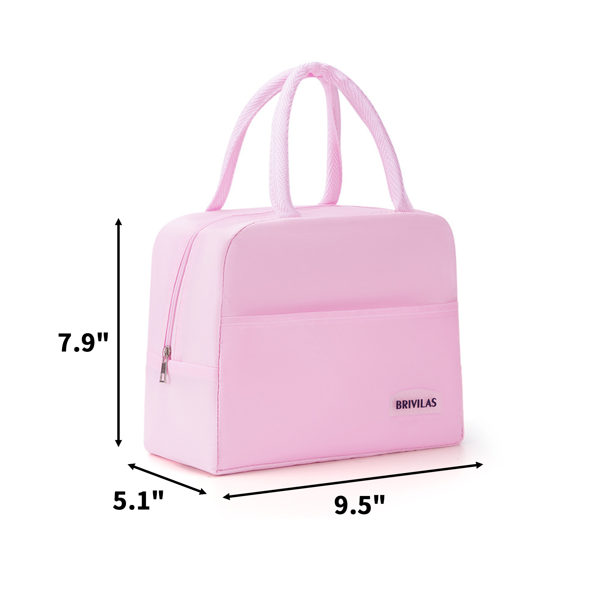 PU Triple Layer Insulated Waterproof Travel Lunch Bag 3