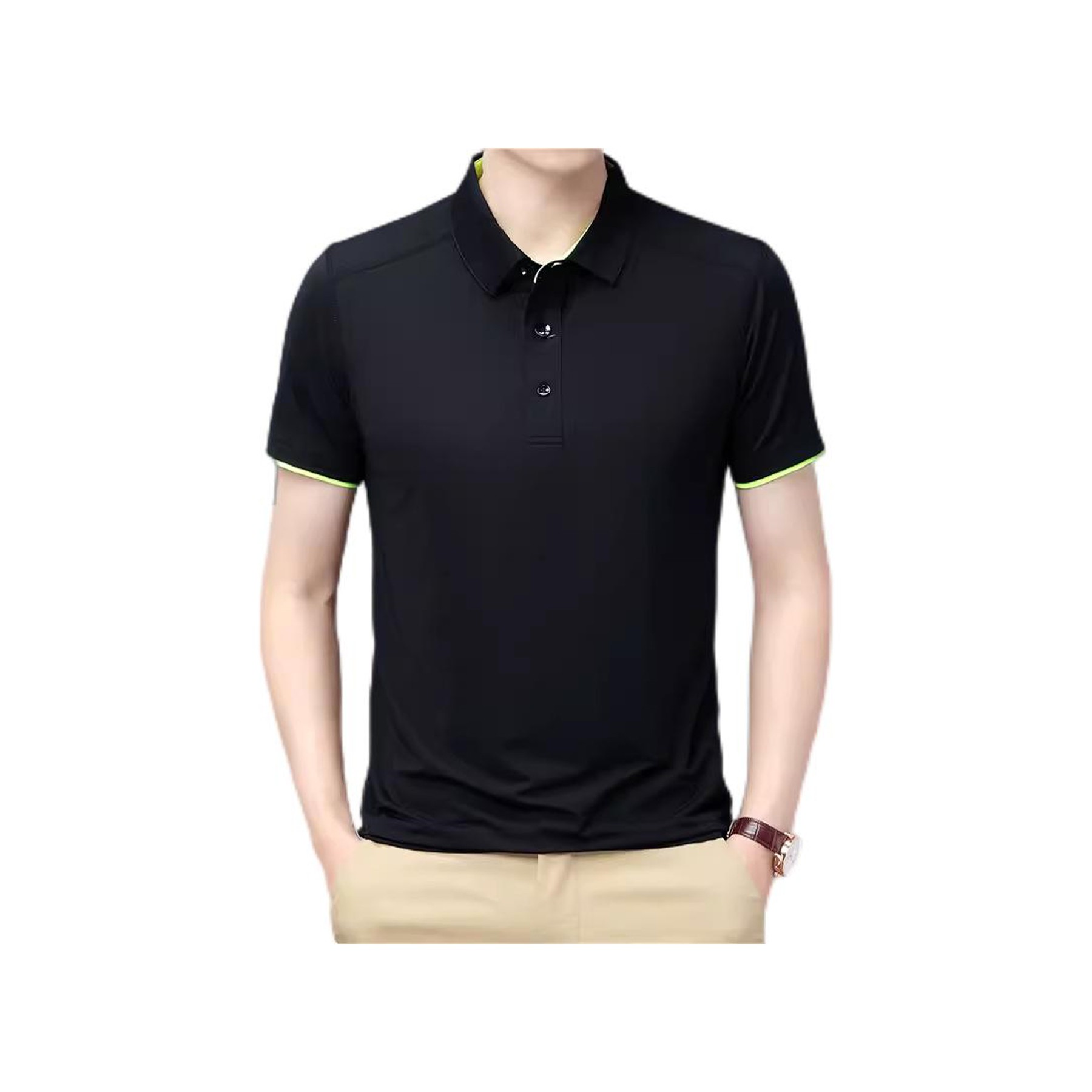 Men's Polo Shirt Moisture Wicking Summer Short Sleeve Tennis Golf Shirts 5