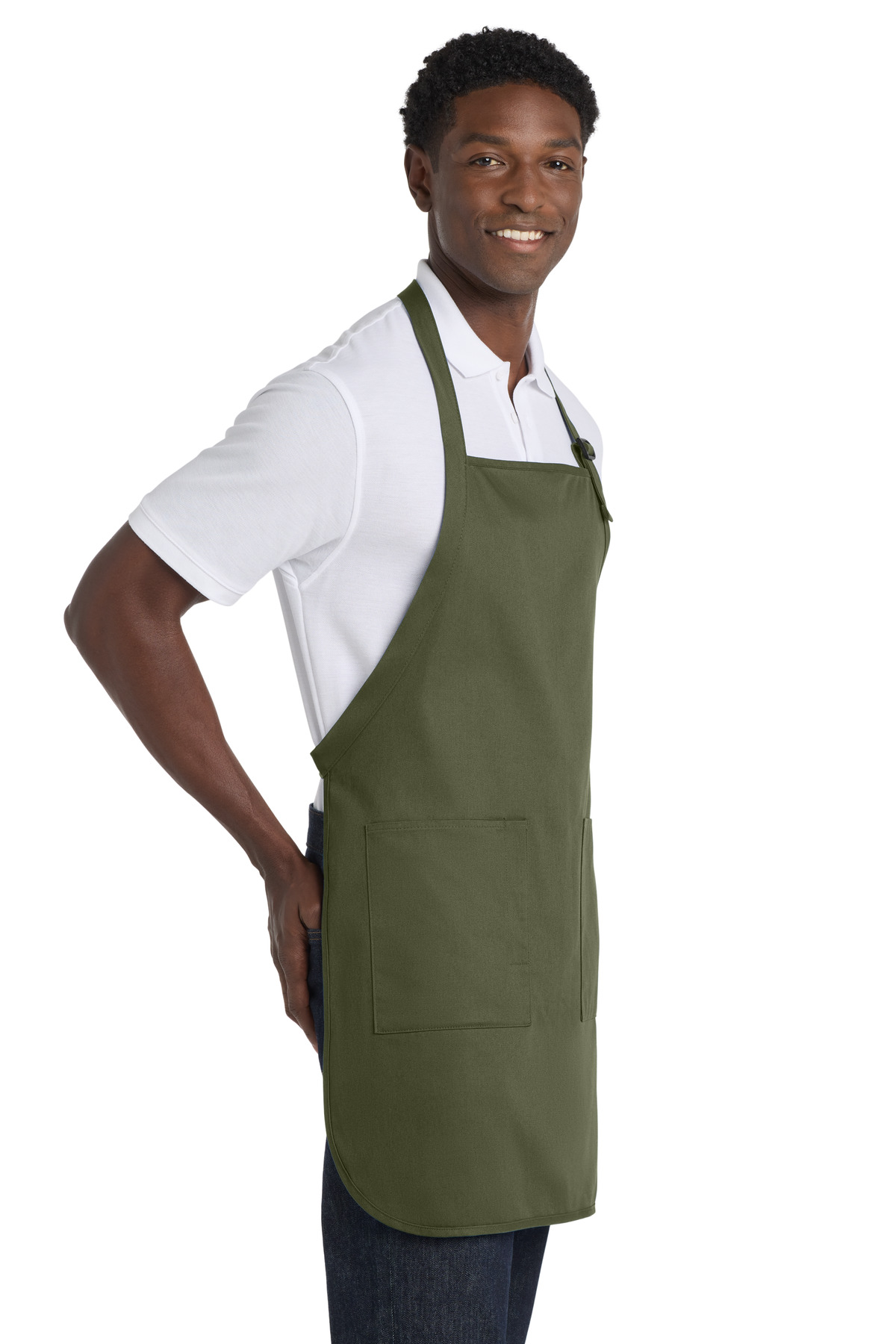 Port Authority Full-Length Apron with Pockets. A500 75