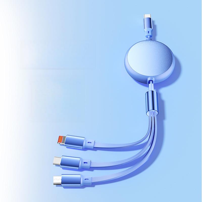 Type-C Port 3-In-1 Retractable Cable 3