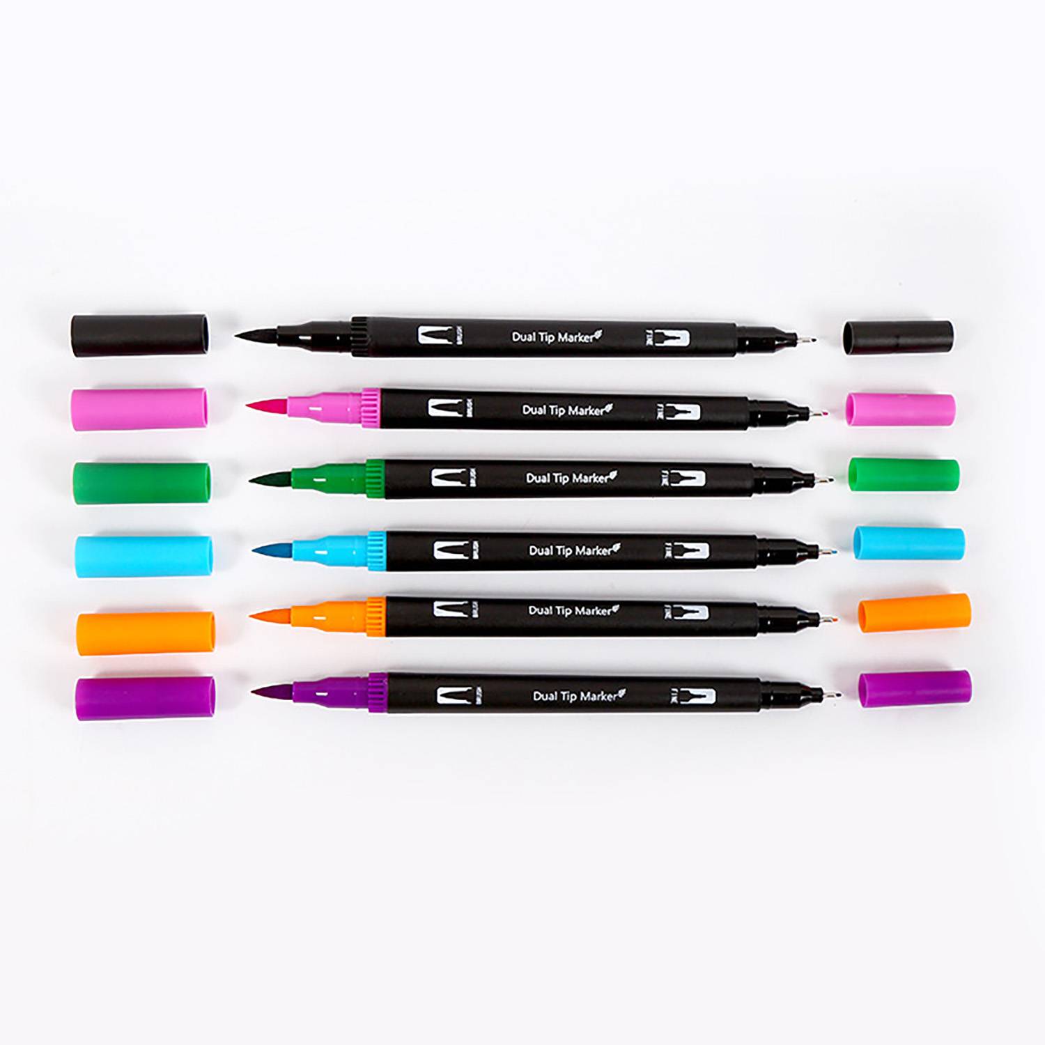 72 Color Dual Tip Brush Pen Art Marker Set 5