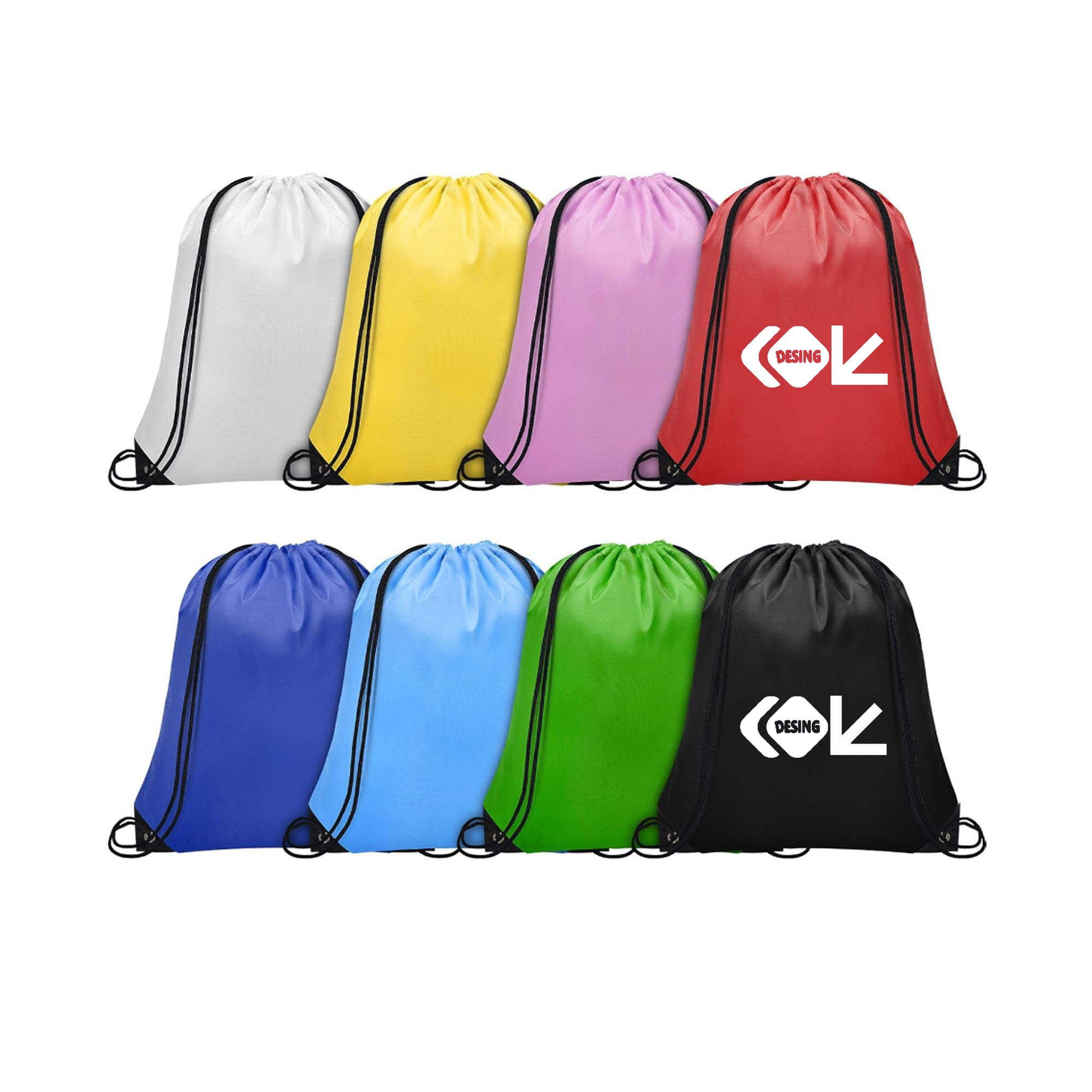 210D Polyester Drawstring Bag With Your Design 3