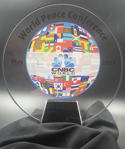 Acrylic Circle With Chrome Base 6