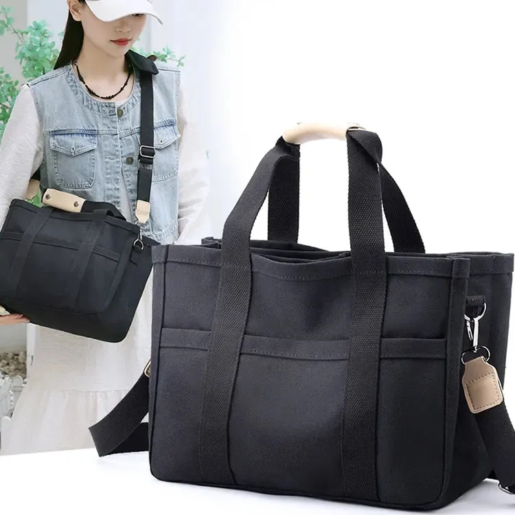 Custom Crossbody Canvas Tote Bag 4