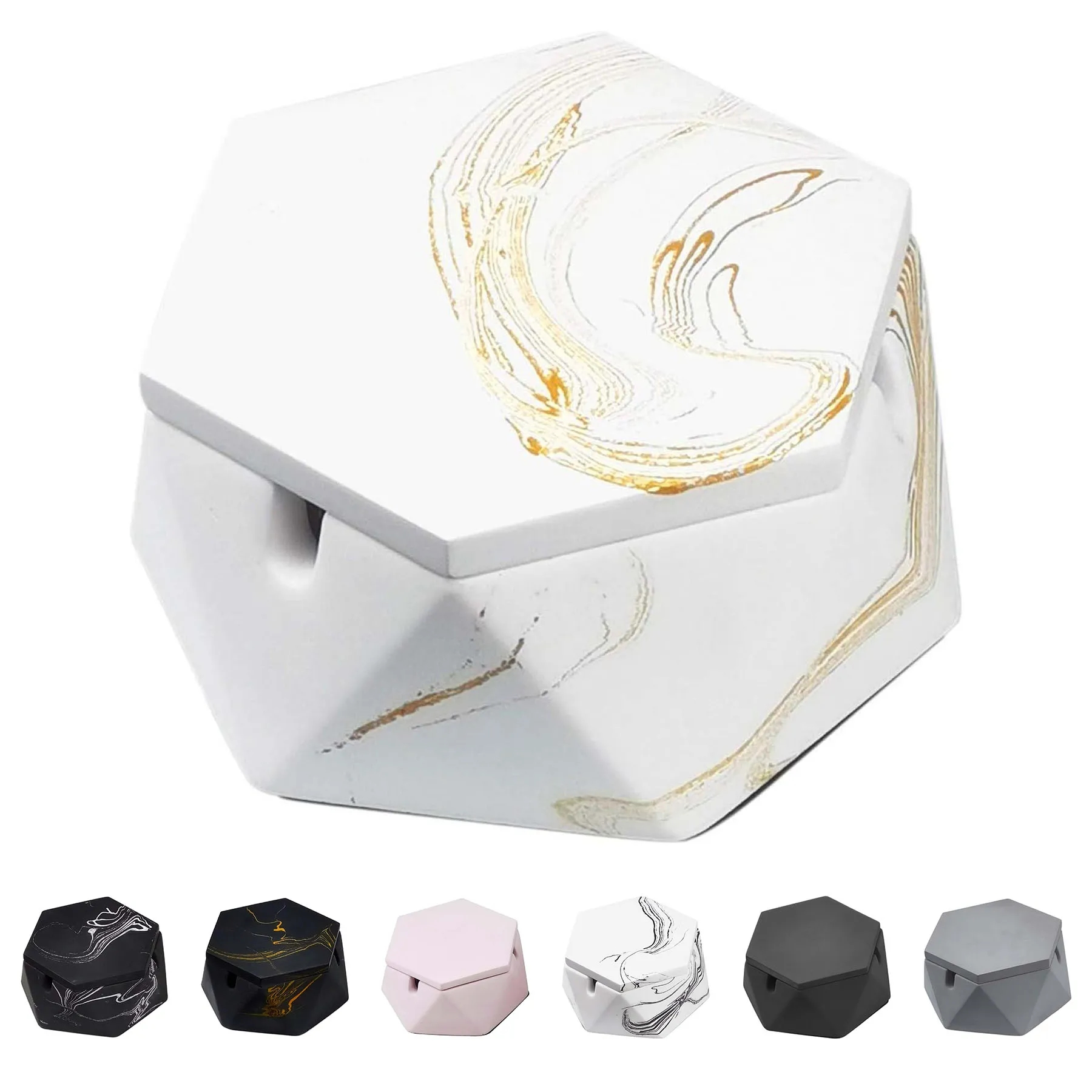 Concrete Ashtray with Lid 1