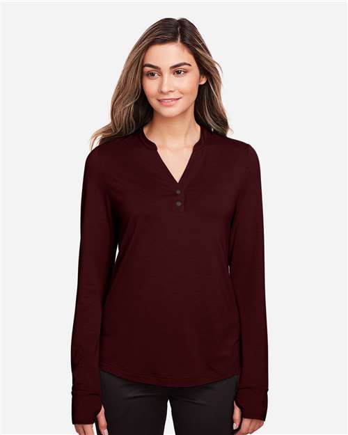 Women's JAQ Stretch Performance V-Neck Snap Pullover - NE400W 7