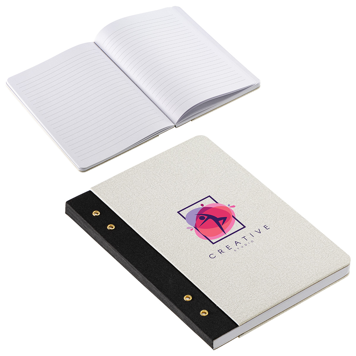 Executive FSC® Journal with Textured Grommet Spine 11
