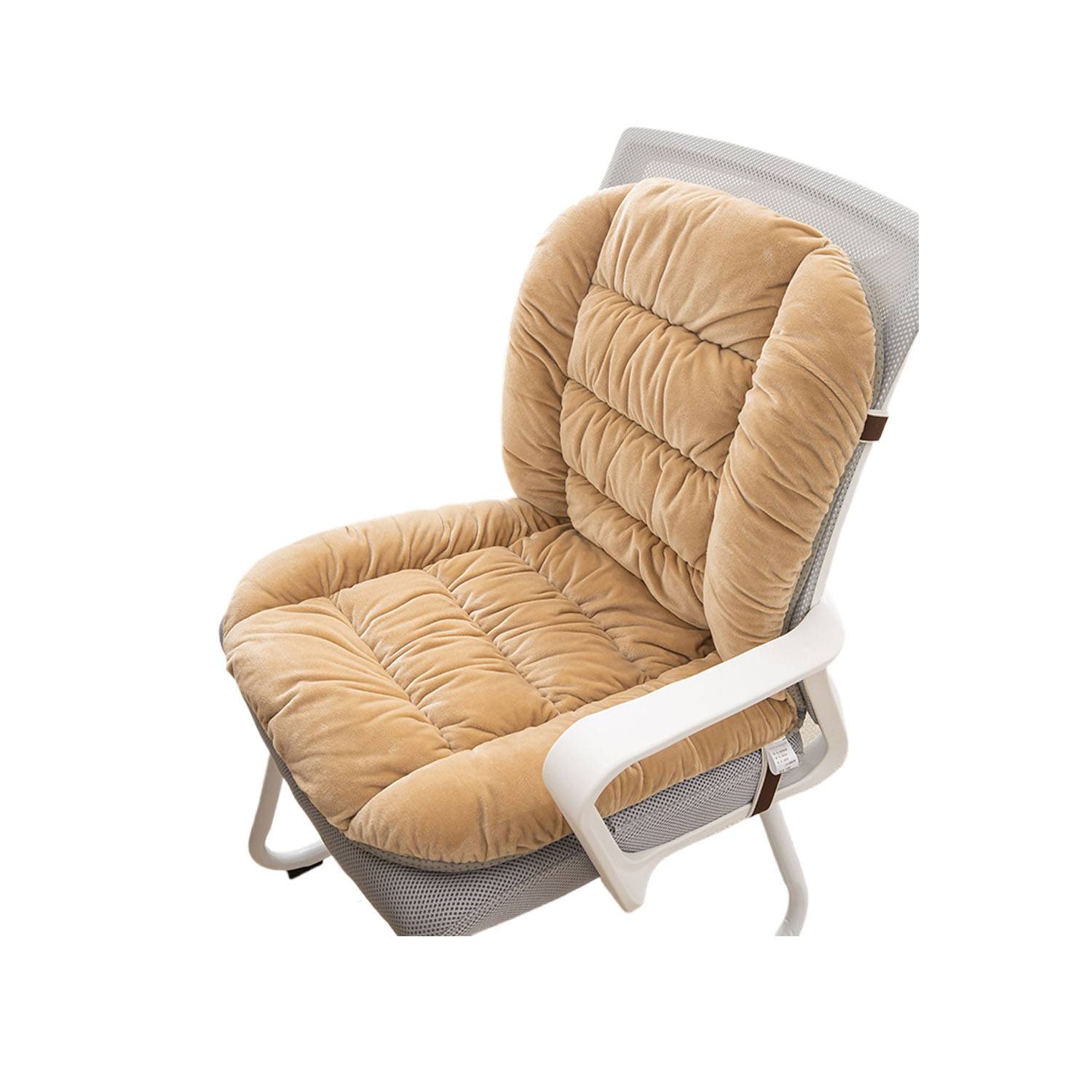 Non-Slip Soft Warm Velvet Cushioned Chair Seat Pad 3