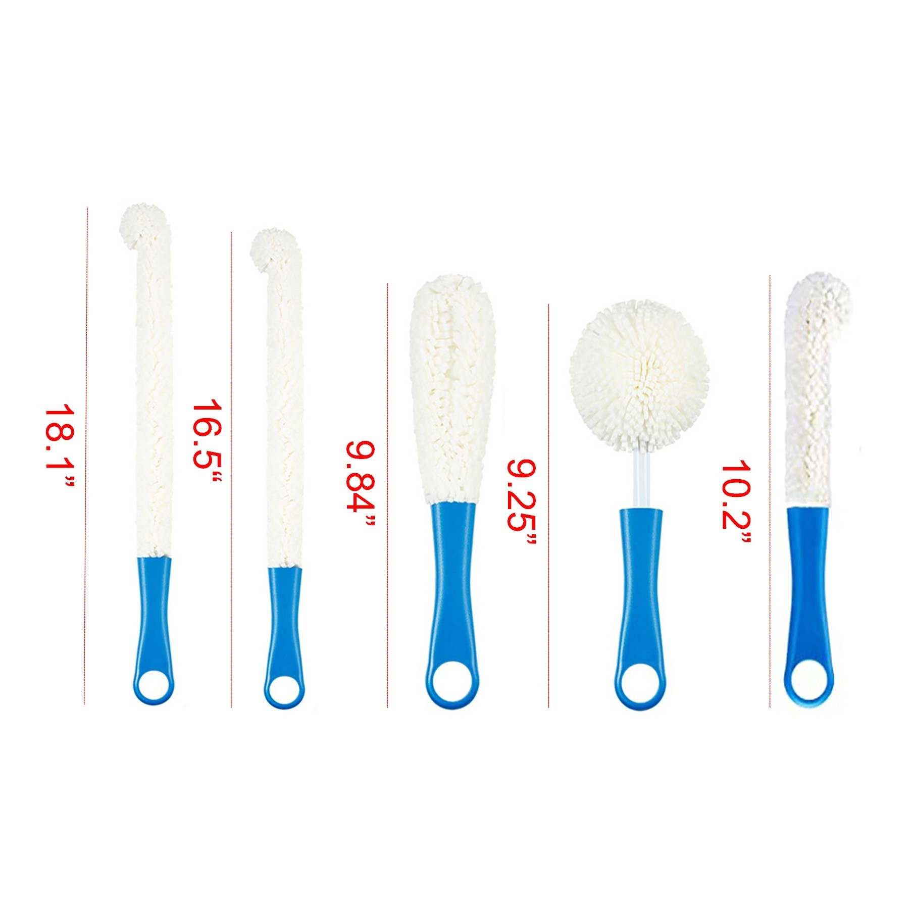 Glassware Cleaning Brush Kit 6