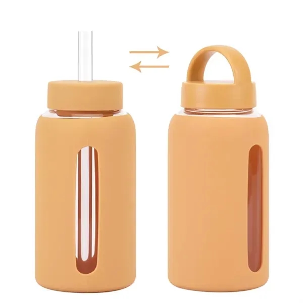 Silicone Sleeve Glass Cup with 20 oz Eco-Friendly Reusable 13