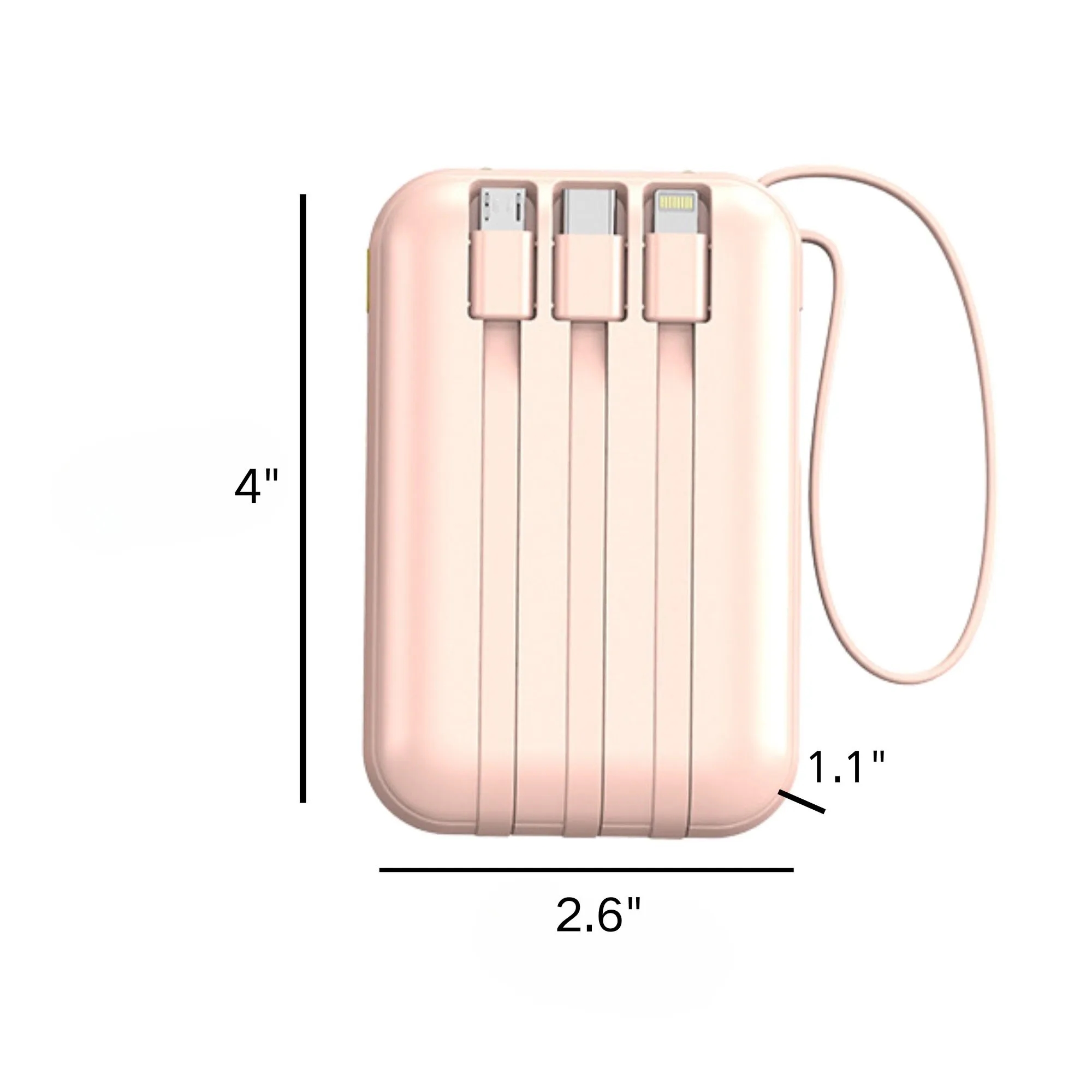 Full Color Rechargeable Power Bank 20000mAh 6