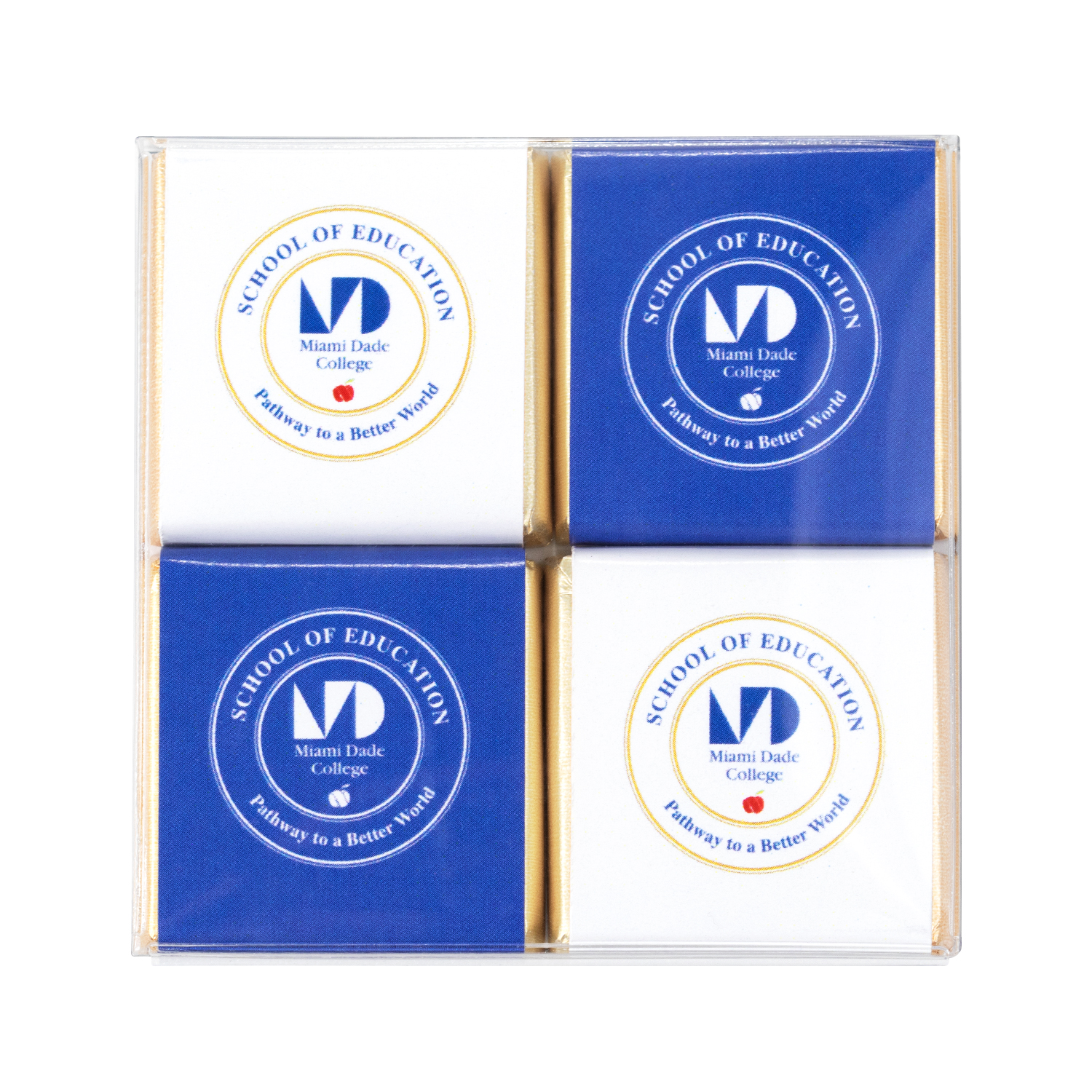 4-Piece Belgian Bliss Translucent Chocolate Box 2