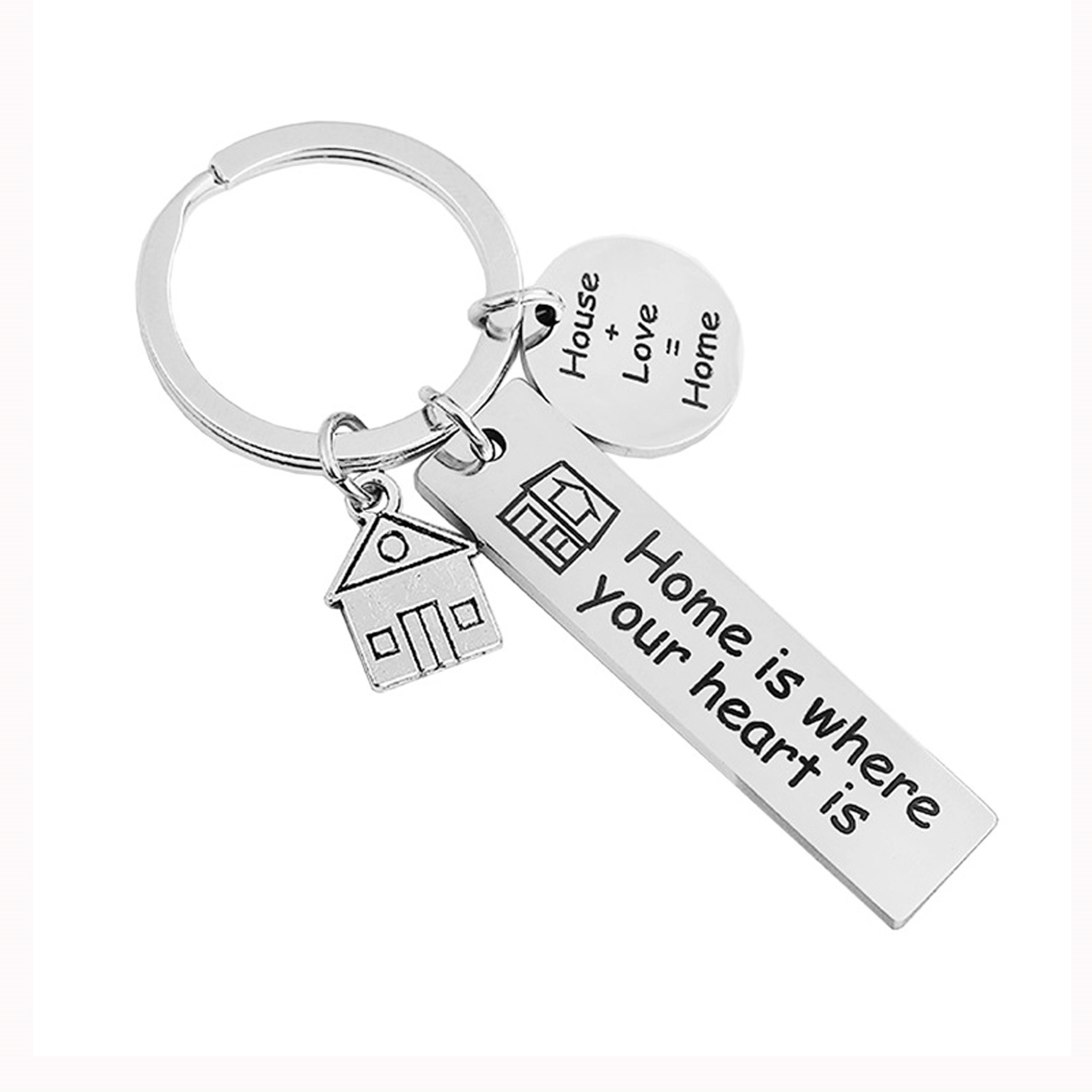 Keychain with 3 charms 2