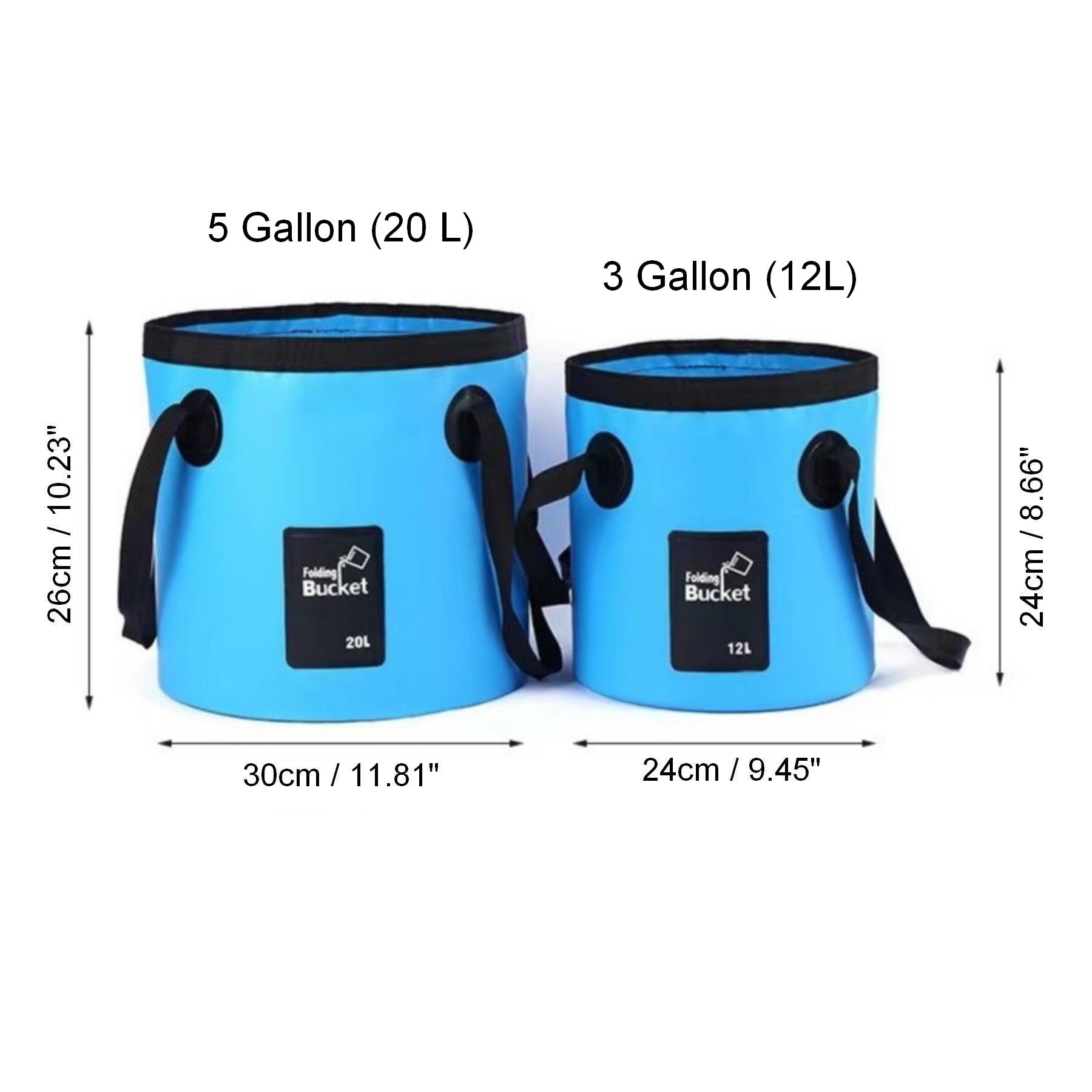 5 Gallon Collapsible Bucket With Handle Water Container 18