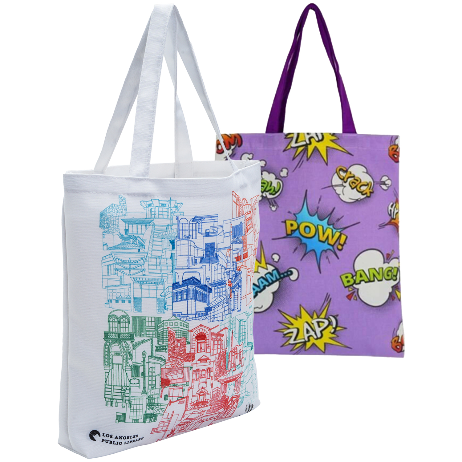 8 Oz. Sublimated Poly Canvas Full Color Tote Bag (14" x 16") 4