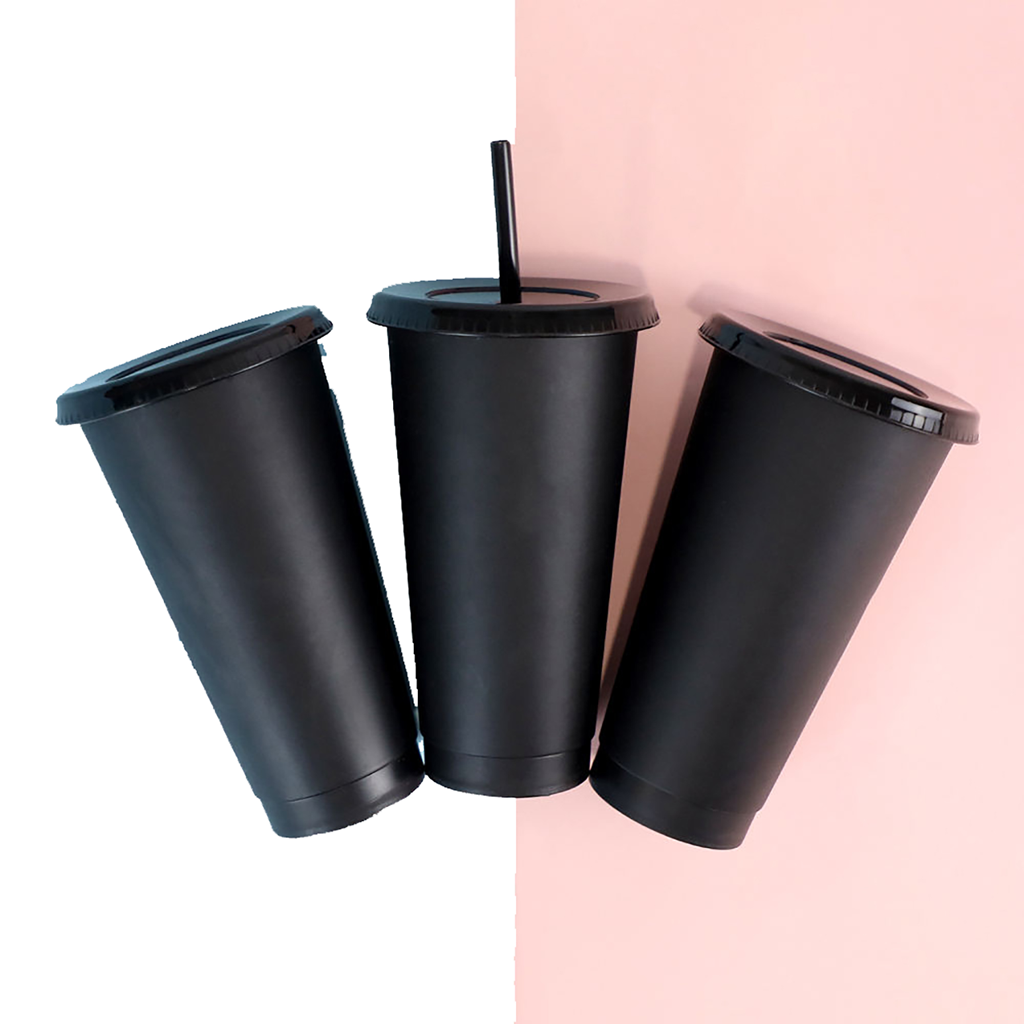 Durable Plastic Straw Stadium Drinking Cup 4