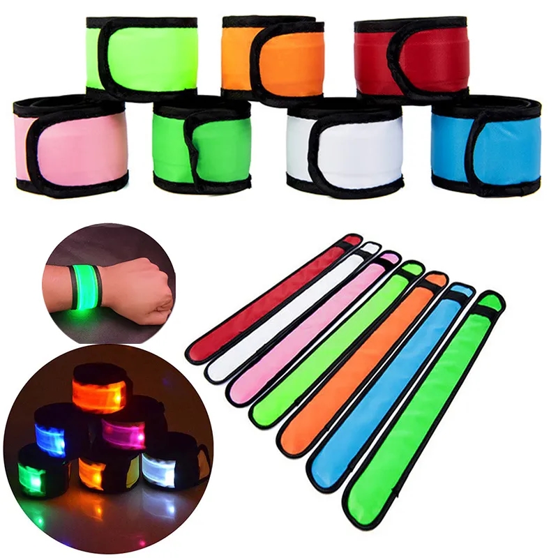 LED Light Up Band Slap Bracelets 6