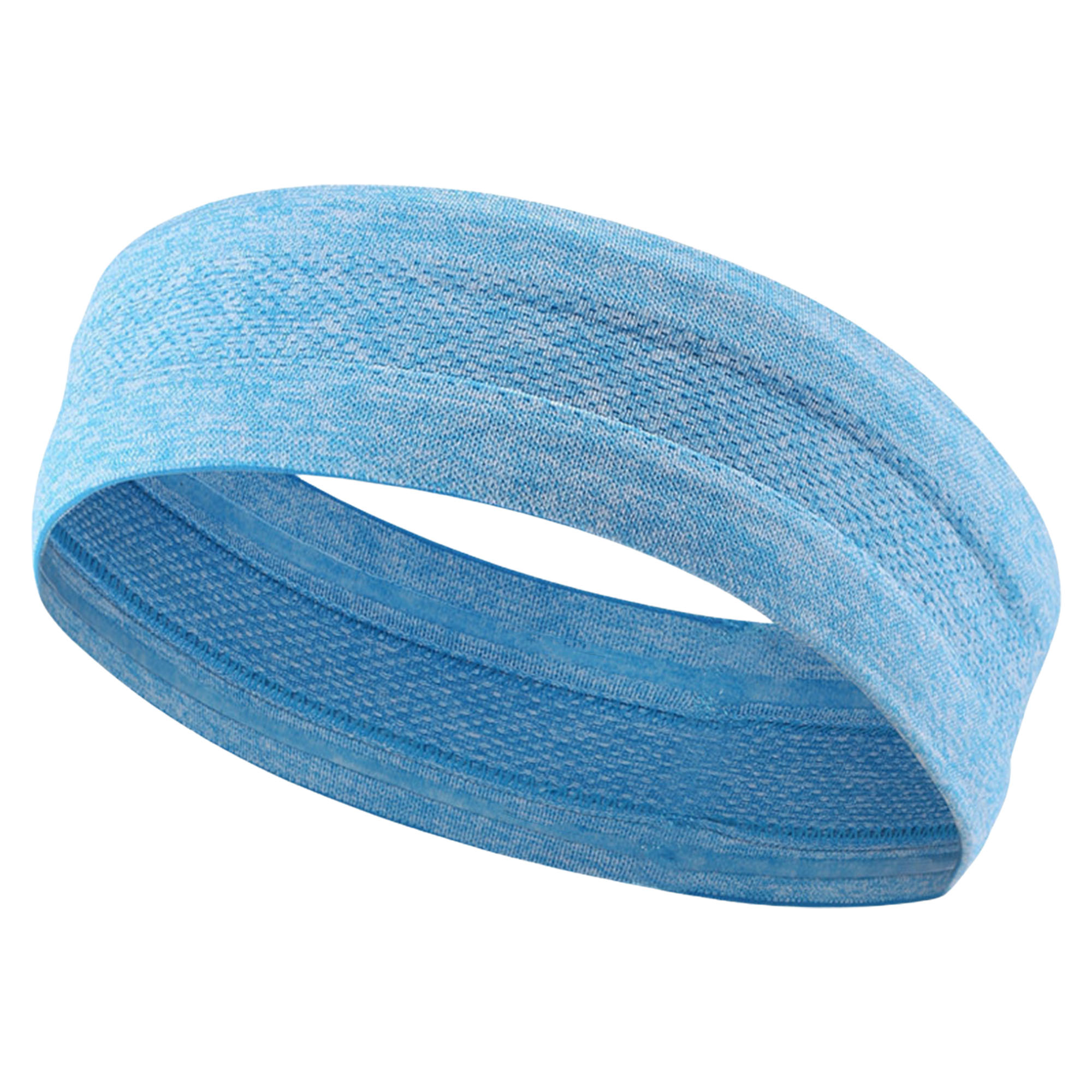 Elastic Sweatproof Sports Headband for Running, custom athletic wear with logo imprint 9