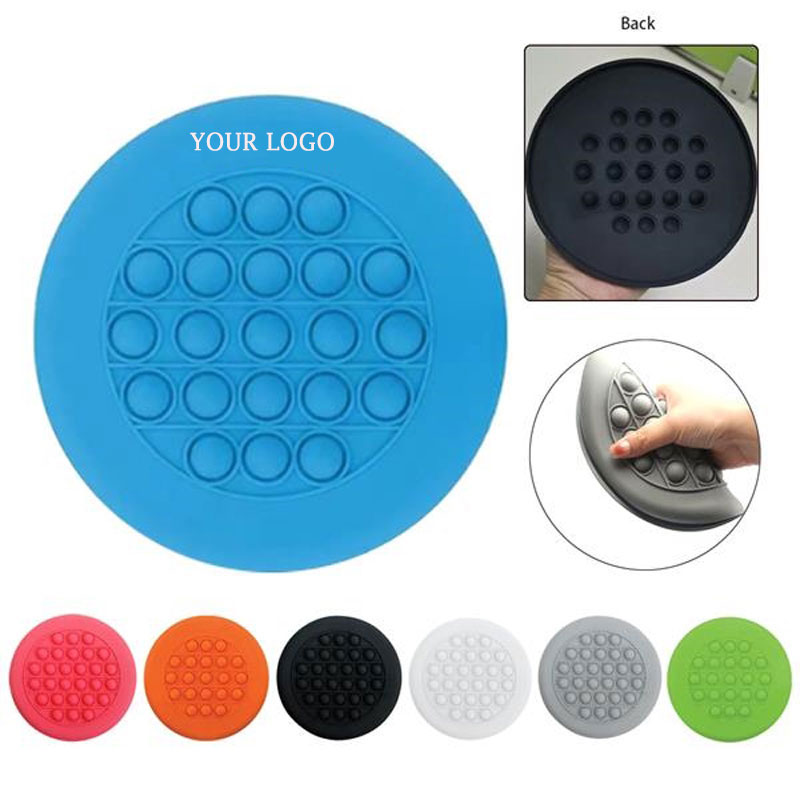 Silicone Push Pop Stress Reliever Flying Discs 1