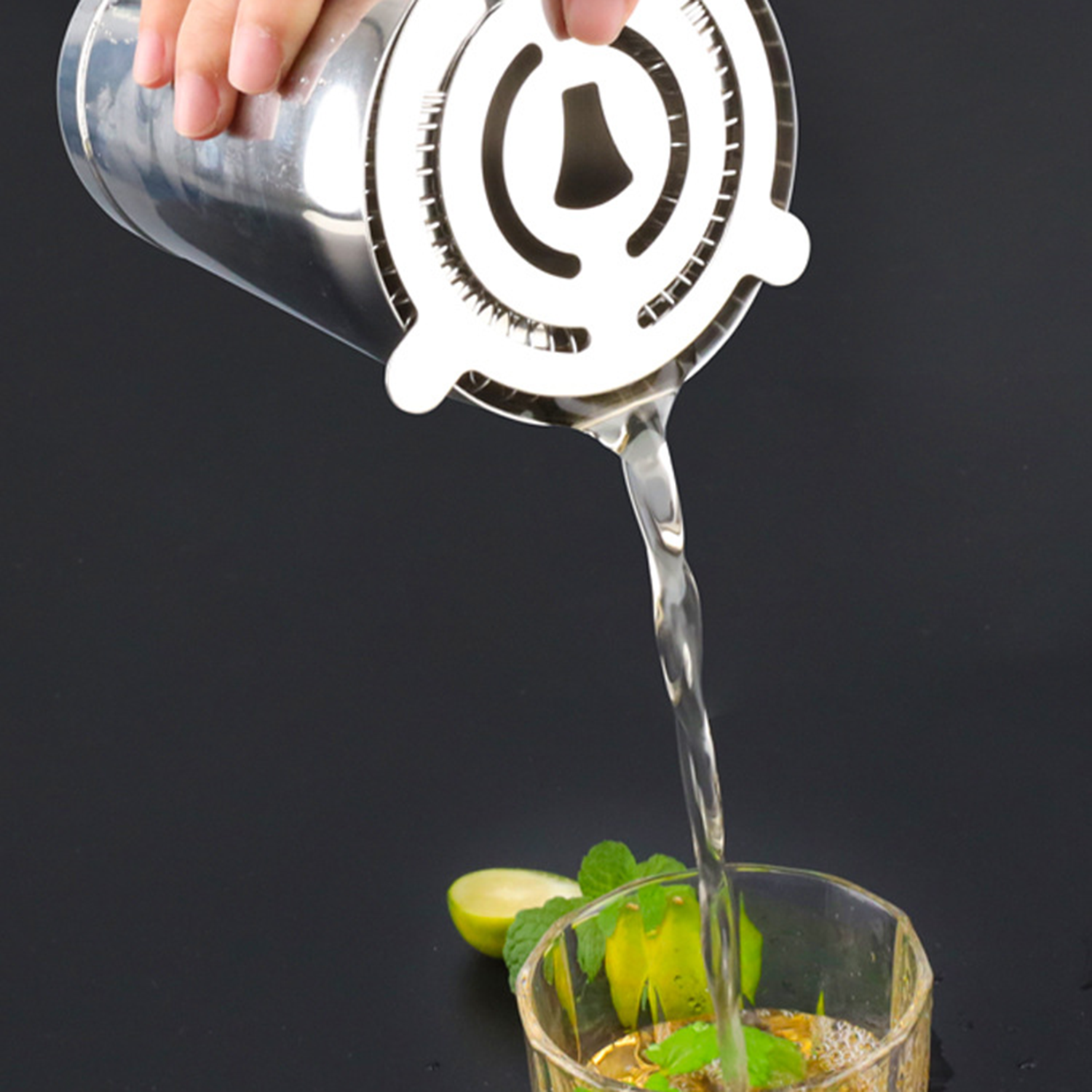 Stainless Steel Shaker Ice Filter 4
