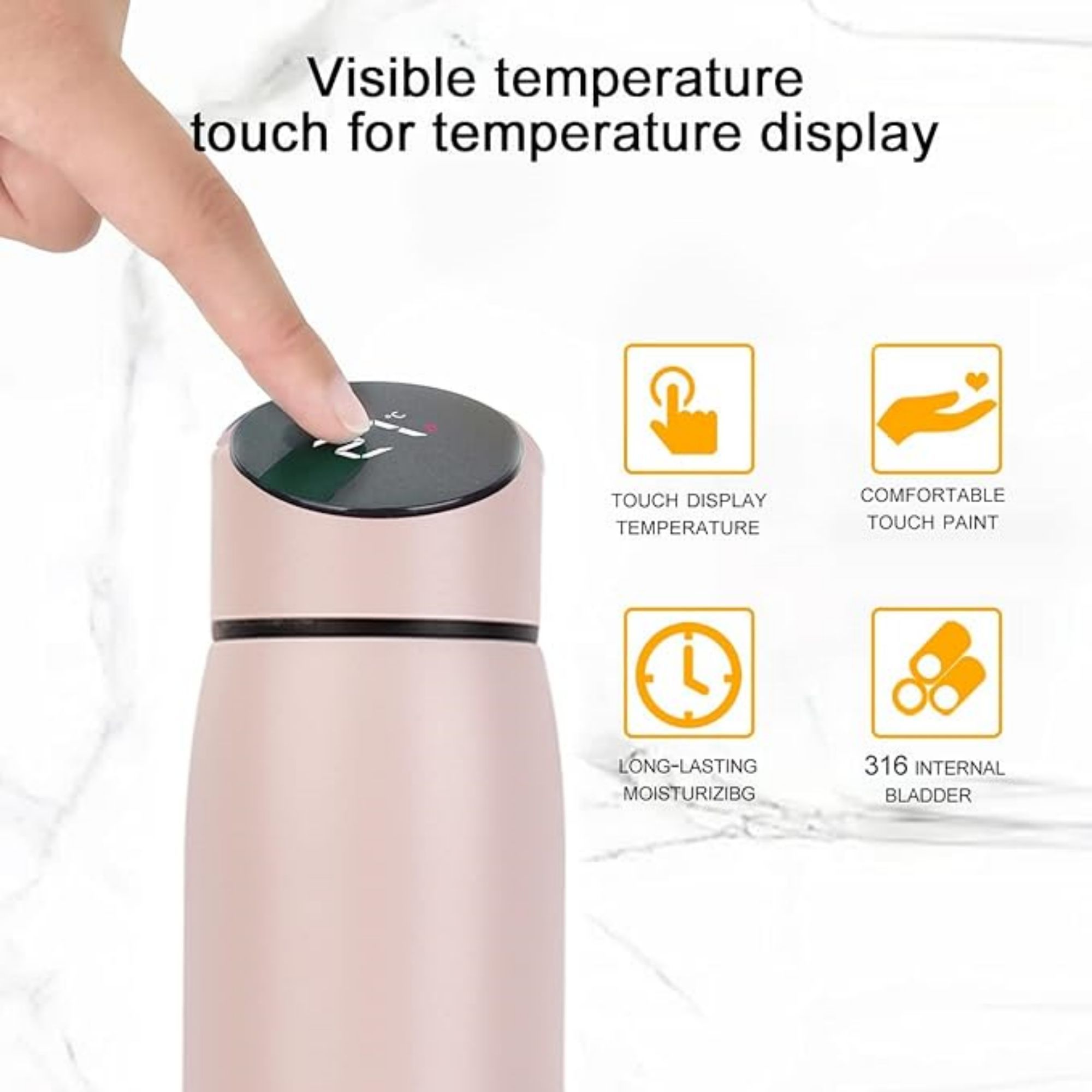 14 oz Bottles With LED Temperature Display 3