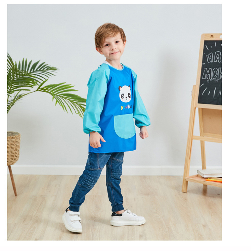 Waterproof Kids Long Sleeve Apron 10