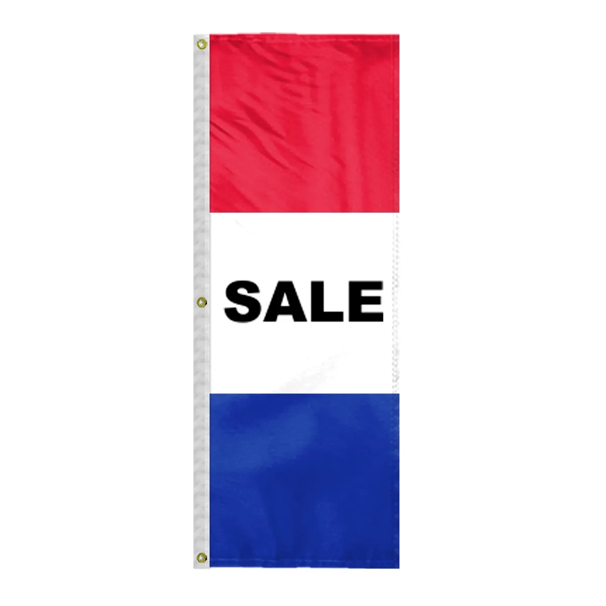 8' x 28" (3) Sewn Stripes Horizontal Message Flags 22