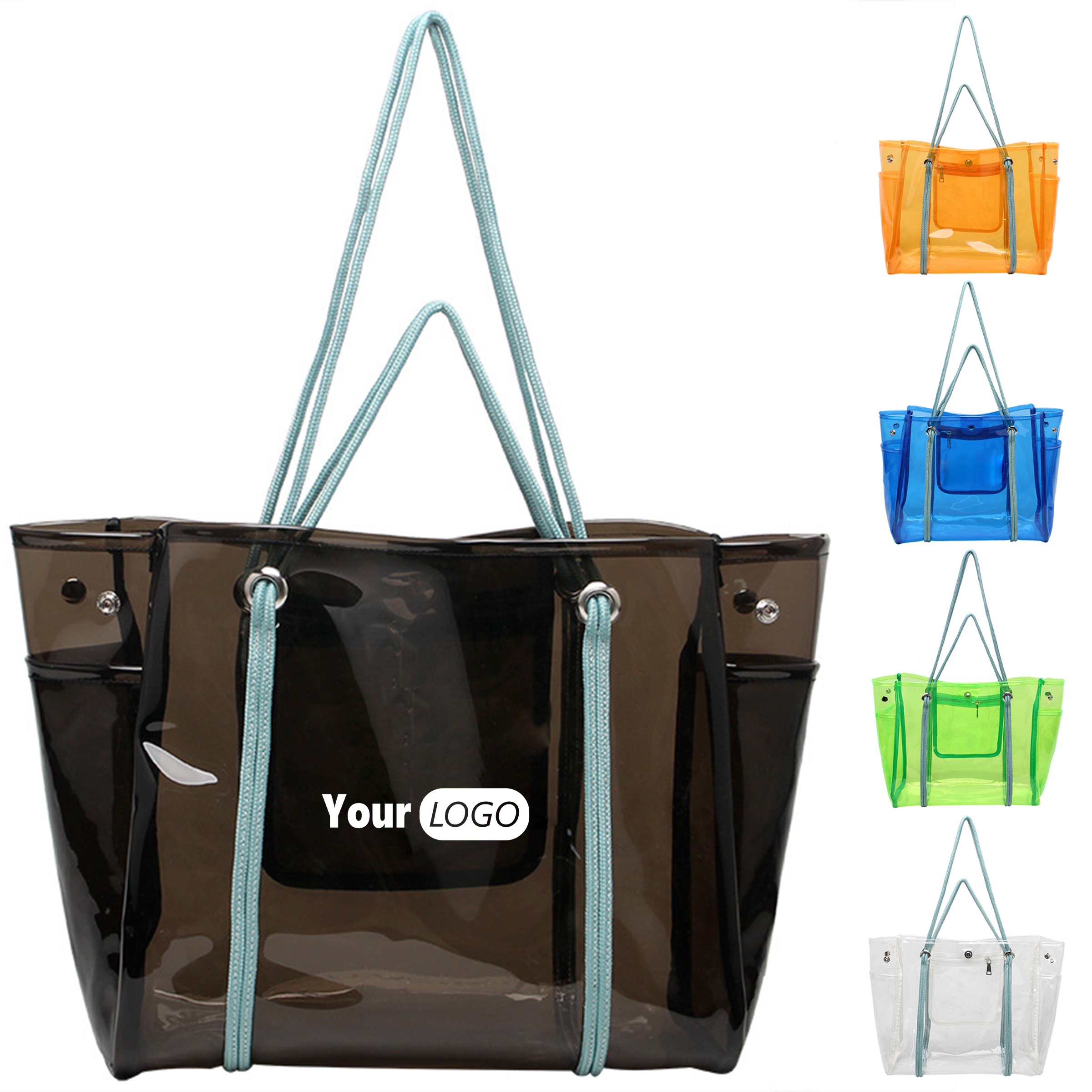 Pvc Large Transparent Handbag Shoulder Bag 4